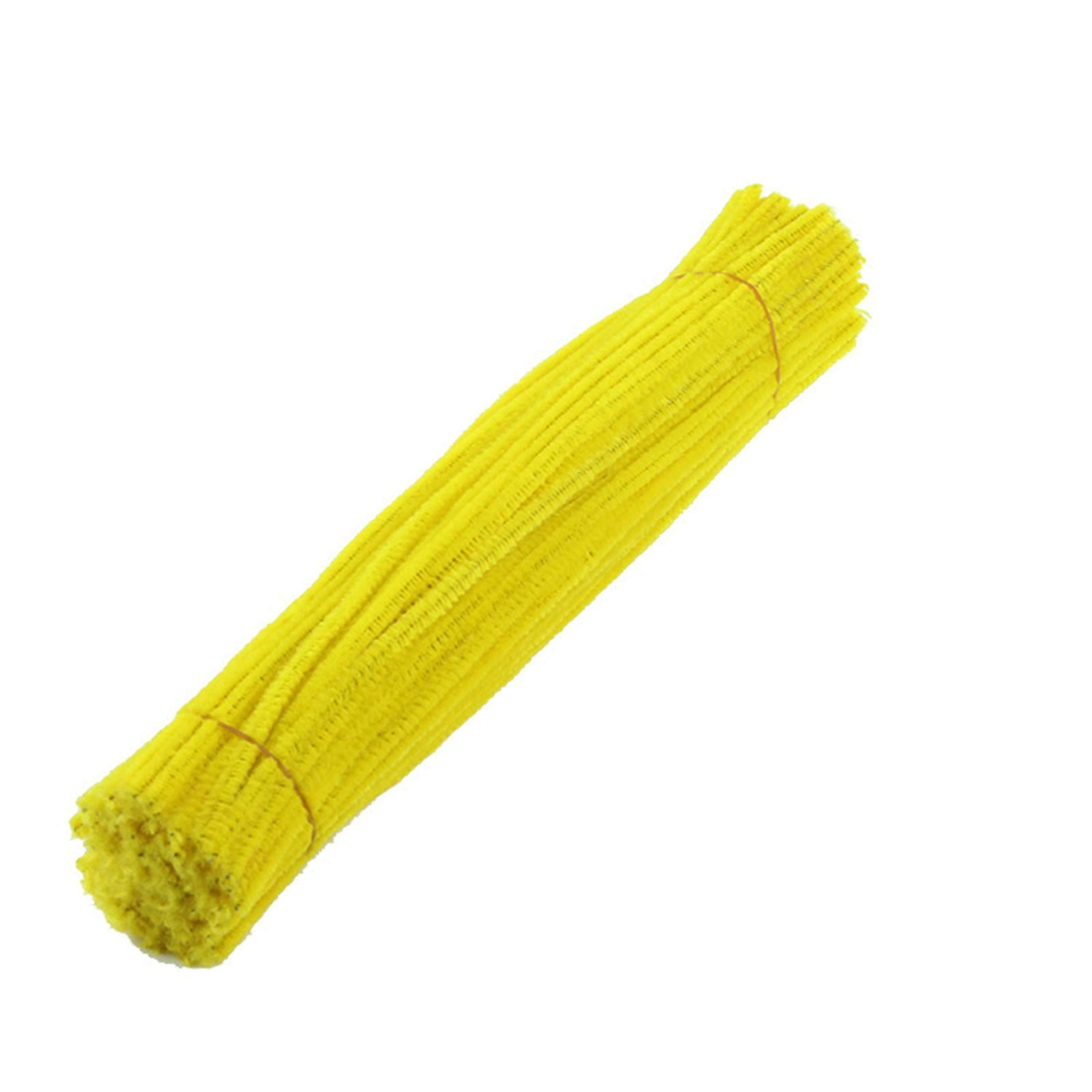 100-Piece Halloween Pipe Cleaner Craft Set - Colorful DIY Decorations for Arts, Crafts & Home Improvement | Perfect for Halloween Decor, Classroom Projects & Kids' Creative Activities (Yellow, One Size)