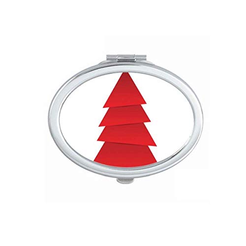 DIYthinker Abstract Tree Origami Pattern Portable Folding Mirror - Double-Sided Handheld Makeup Mirror for Travel, Home, and Office Use