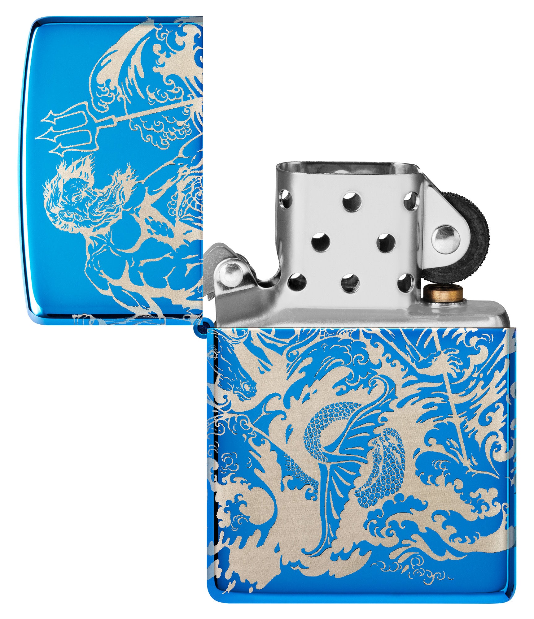Atlantis Design High Polish Blue 360 Photo Image - Perfect for Home Decor, Wall Art, and Office Display
