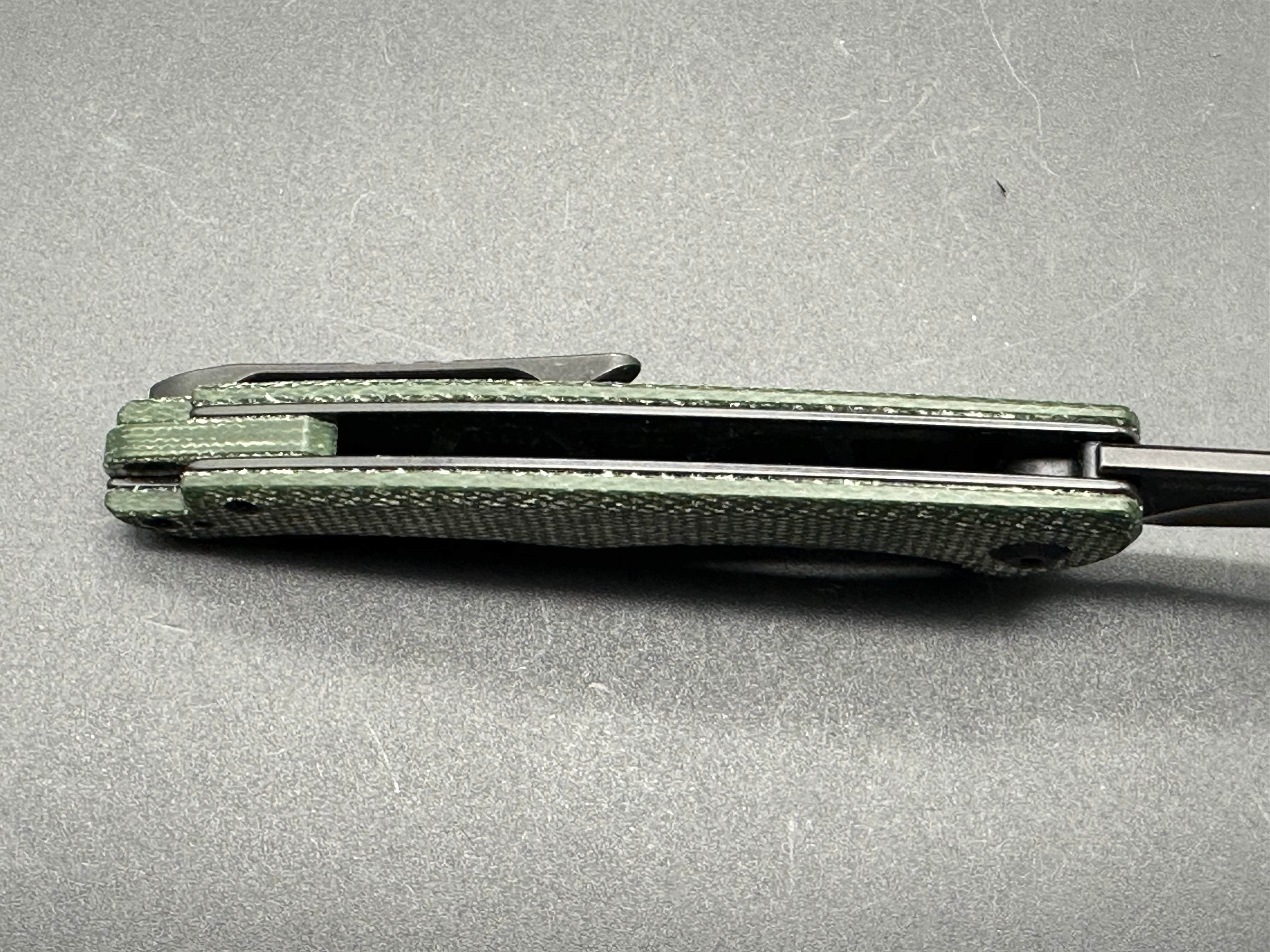 Civivi Mini Sandbar Pocket Knife - Green Micarta Handle, EDC Folding Knife for Outdoor, Camping & Everyday Carry