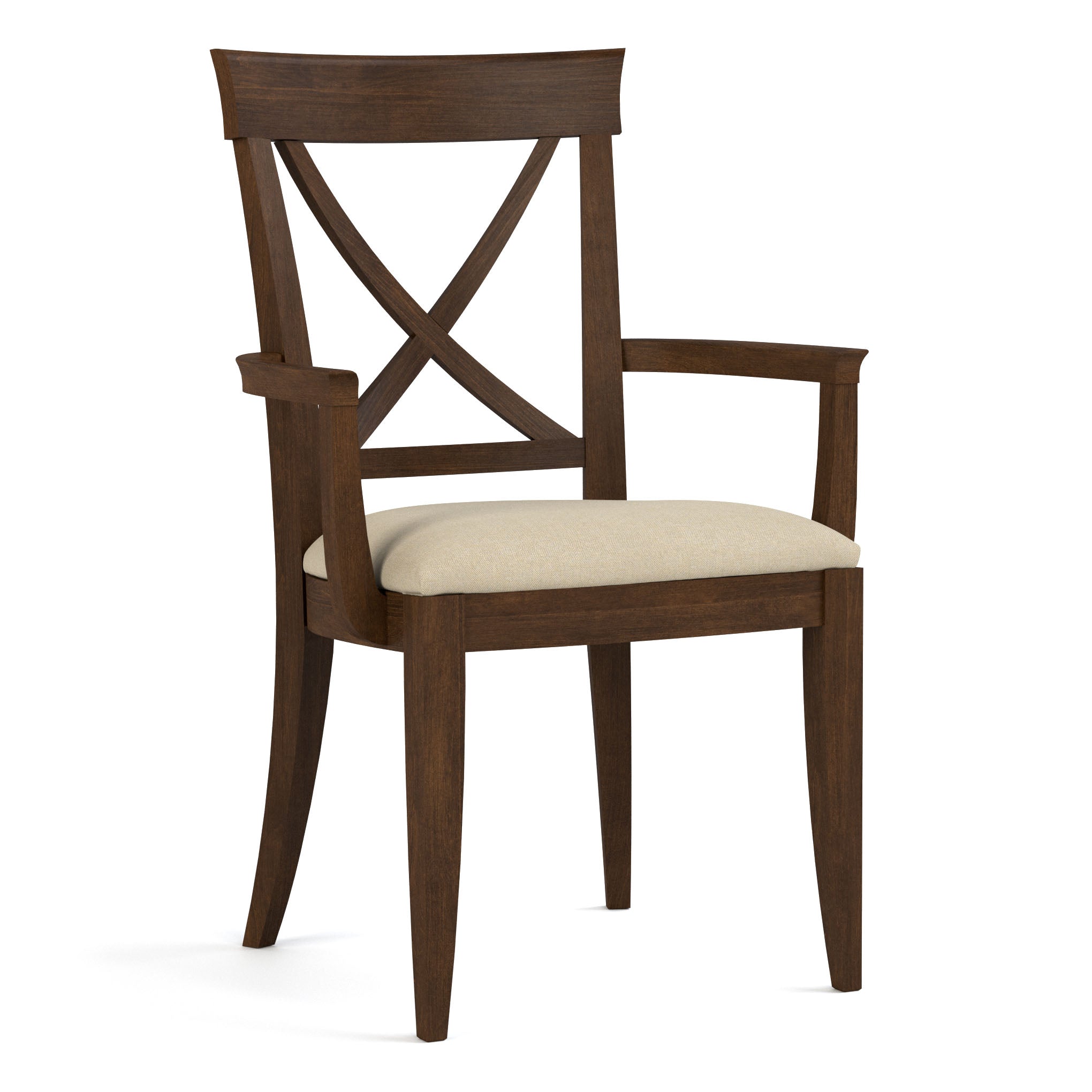 Luxury Revere Upholstered Arm Chair - Modern Accent Chair with Soft Fabric & Sturdy Wood Frame - Perfect for Living Room, Bedroom, or Office Decor