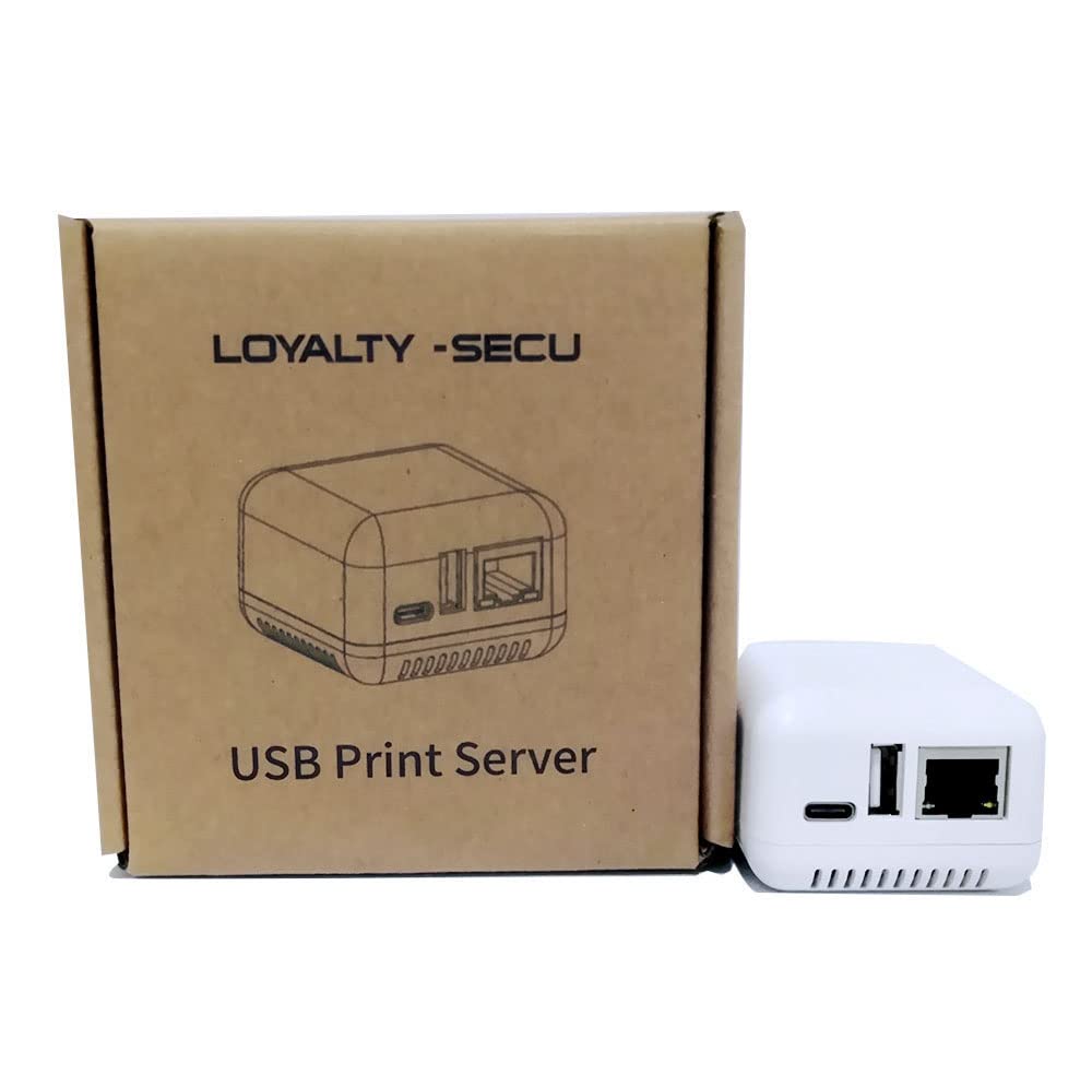 Wireless Bluetooth USB Print Server - LAN & Bluetooth Printer Sharing for Windows & Android - Convert Old USB Printer to Wireless - Home Office & Small Business Printing Solution