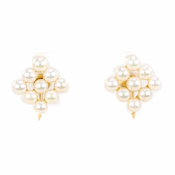 18K Yellow Gold Pearl Earrings for Women - Classic Elegant Stud Earrings with Natural Pearls, Perfect for Weddings, Parties & Gift Giving