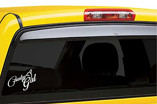 Country Gal Funny JDM Die Cut Decal Bumper Sticker - Waterproof Vinyl for Motorcycles, Cars, Trucks, Windows, Laptops, Helmets, and Outdoor Gear