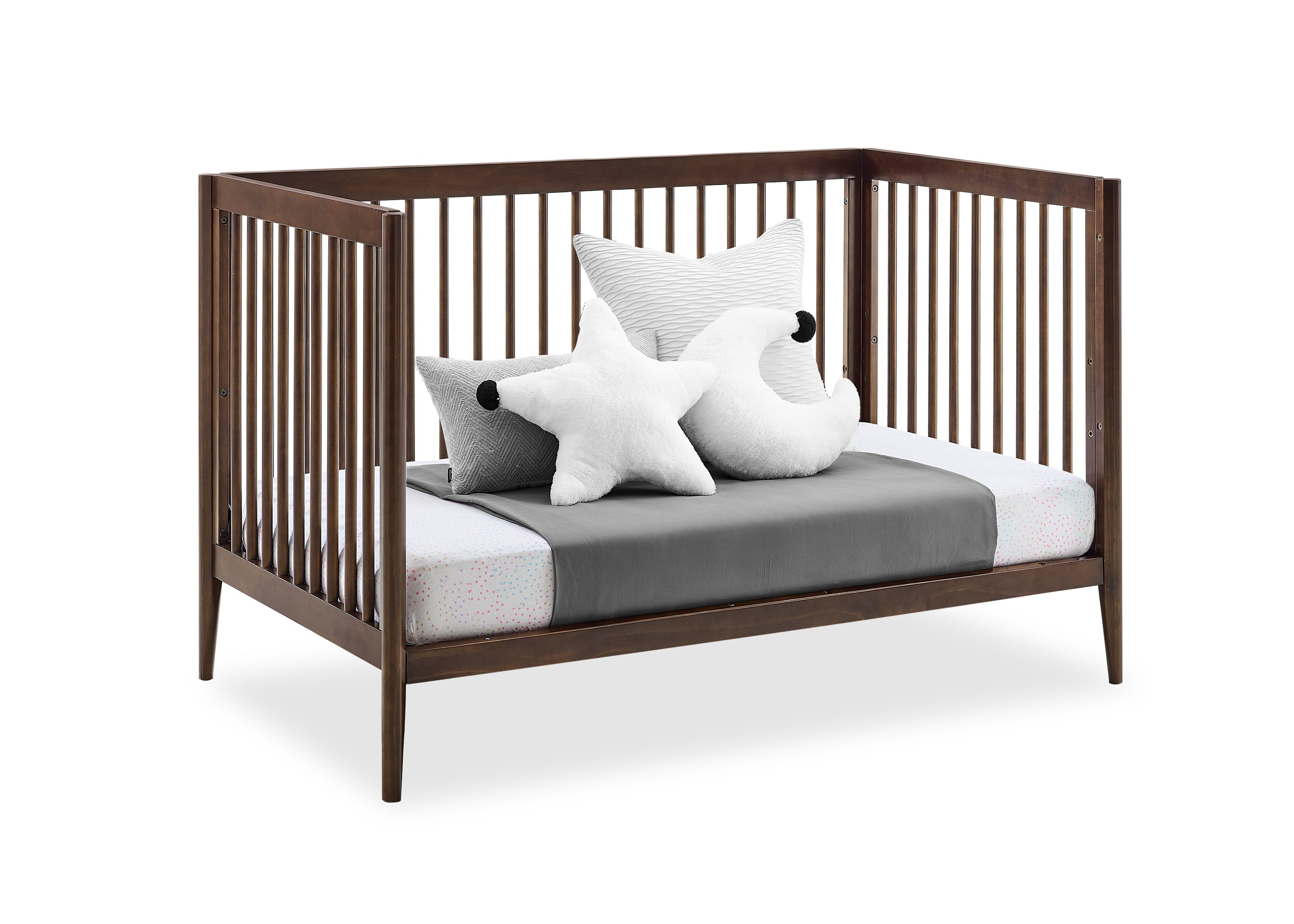 Casey 6-in-1 Convertible Baby Crib - Toddler Bed, Daybed & Full-Size Bed - Safe Nursery Furniture for Newborn to Adult - Perfect for Nursery, Bedroom & Guest Room