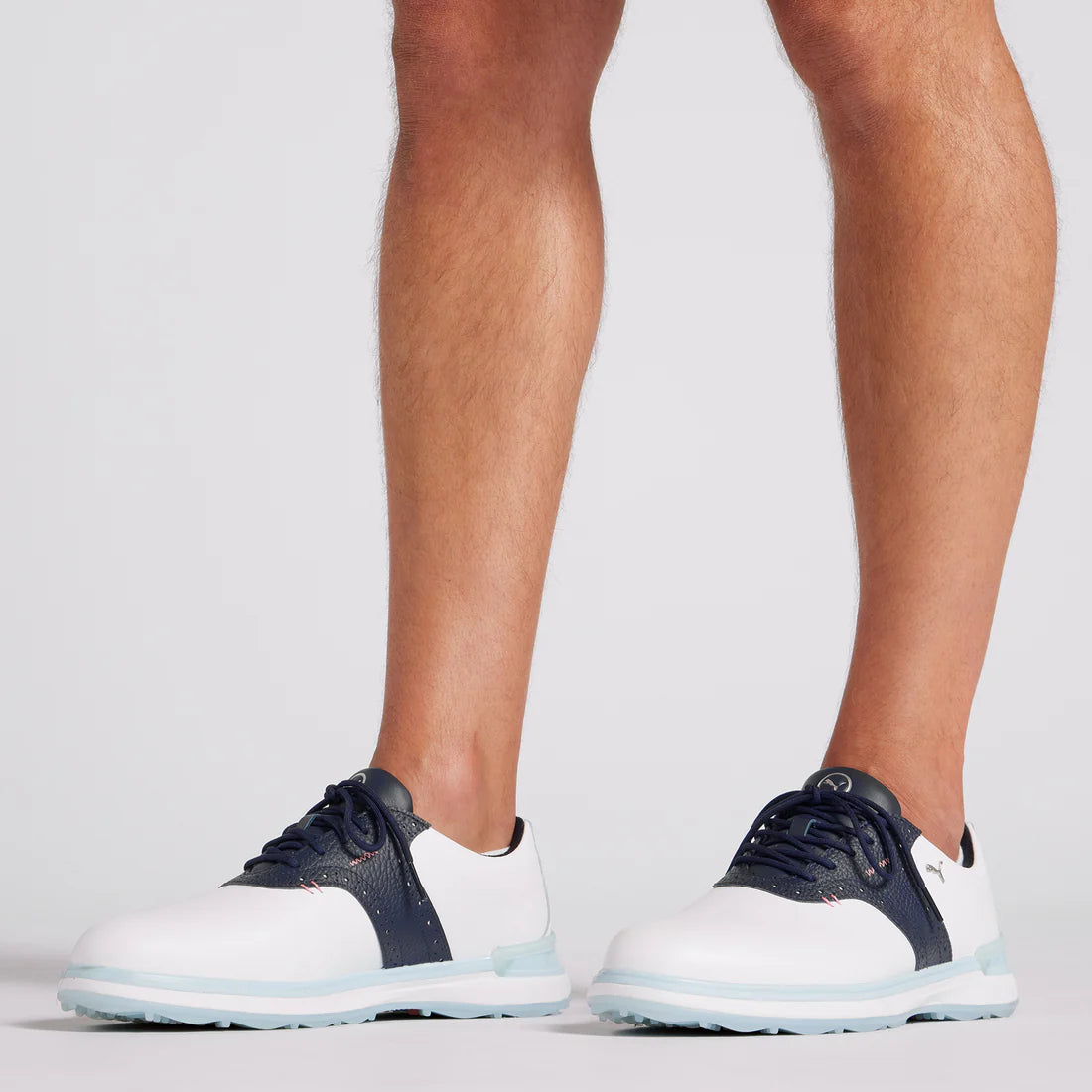 Puma Avant Running Shoes for Men - White & Navy Blue Athletic Sneakers for Jogging, Gym & Casual Wear