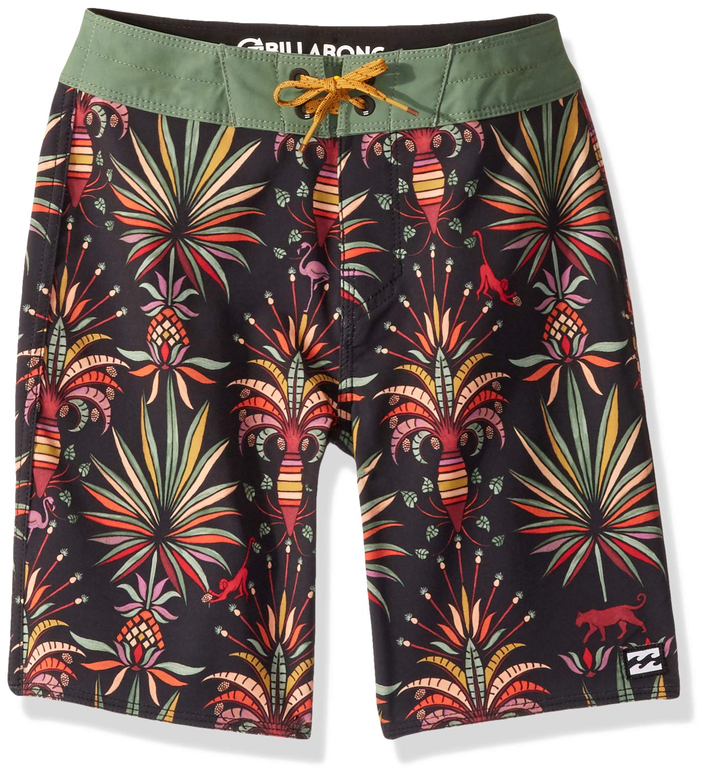 Billabong Boys' Sundays Pro Boardshort - Quick-Dry Swim Trunks for Kids, Beach & Pool Shorts with UPF 50+ Sun Protection - Perfect for Swimming, Surfing, and Summer Outdoor Activities