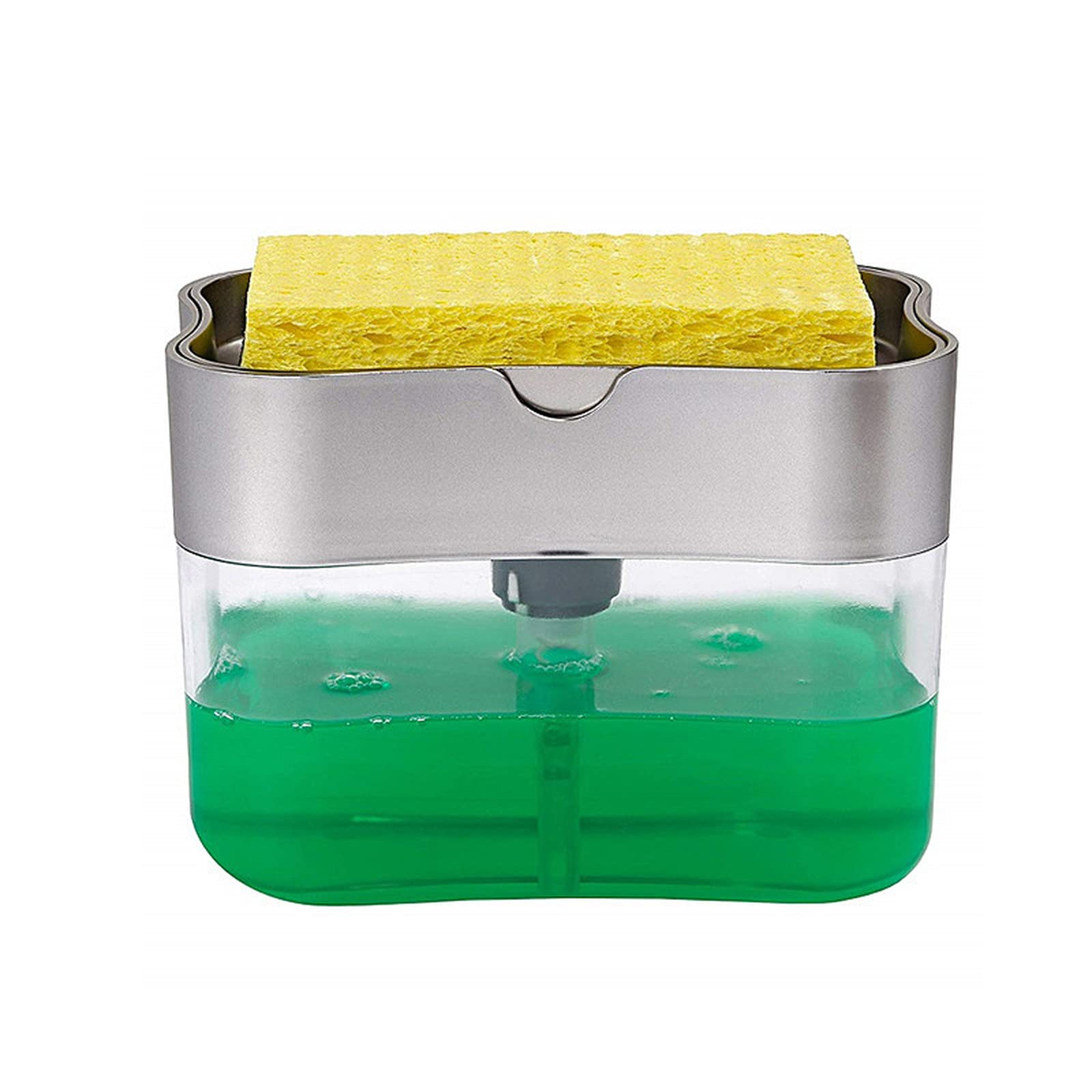 Automatic Press-Type Kitchen Detergent Dispenser for Dish Soap & Liquid Soap - Hands-Free Cleaning Solution for Sinks, Countertops & Dishwashing Stations