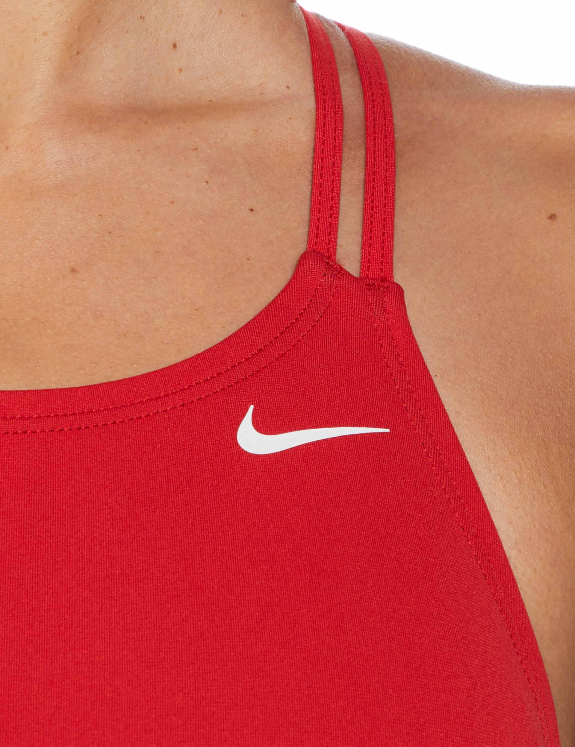 HydraStrong Solid Spiderback 1 Piece Swimsuit - University Red | Women's High Performance Swimwear for Beach, Pool & Water Sports