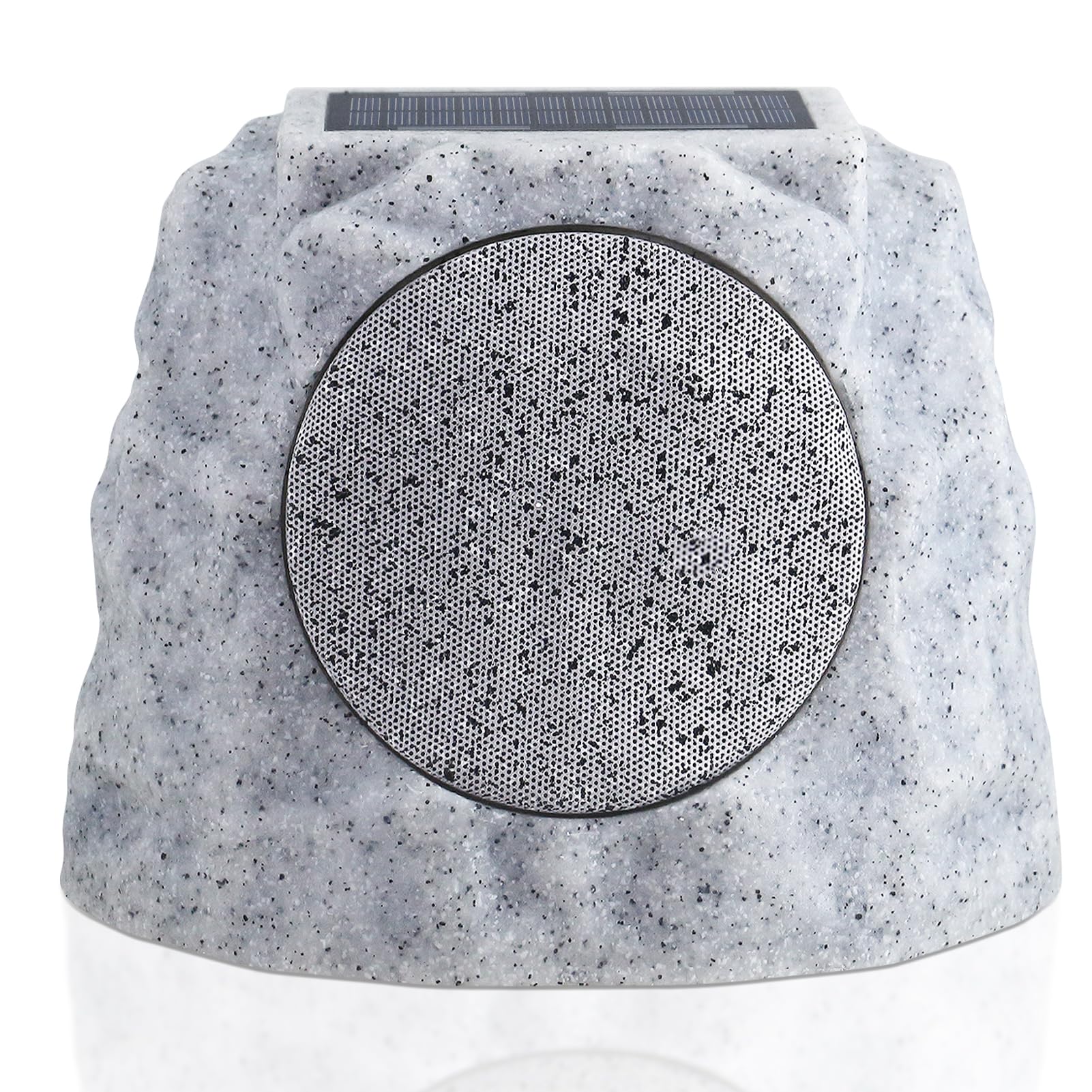 Solar Bluetooth Rock Speakers Outdoor Waterproof - Wireless Solar Powered Garden Speakers with RGB Lights & TWS Pairing for Patio, Deck, BBQ, Pool Party and Backyard Entertainment
