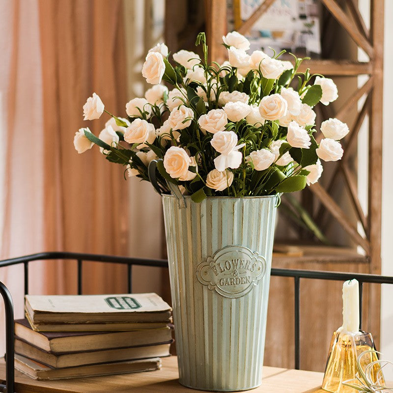 White Camellia Artificial Flowers - Modern Home Decor for Living Room & Bedroom | Elegant Floral Arrangement Ideas for Housewarming, Wedding Centerpieces & Interior Design