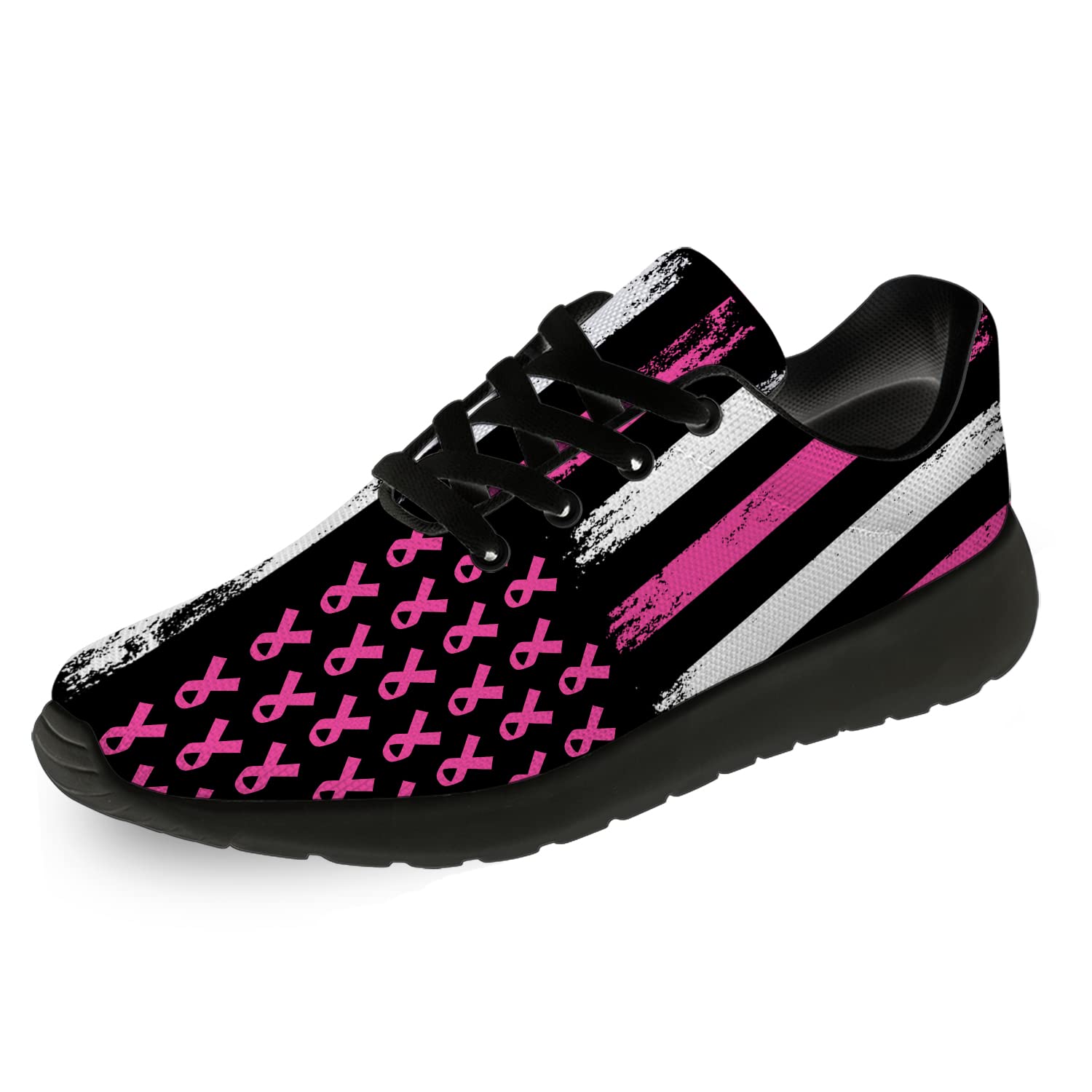**Best Women's Running Shoes for Breast Cancer Awareness - Comfortable Tennis & Walking Sneakers for Jogging - Ideal Gift for Survivors & Supporters - Perfect for Charity Walks, 5K Races & Everyday Wear**