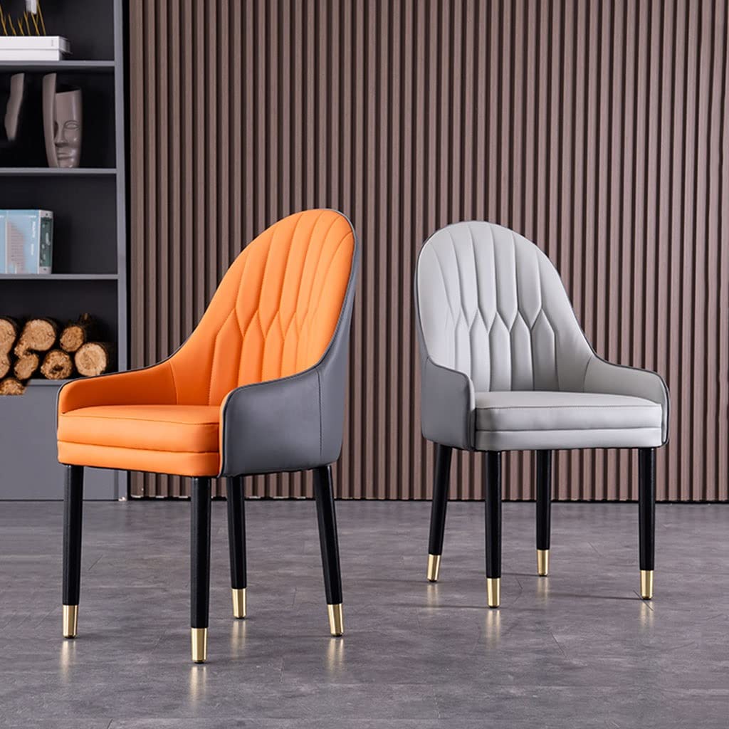 Premium Microfiber Leather Dining Chairs - Soft Padded Seat with Sturdy Beech Wood Legs for Kitchen, Living Room & Bar Counter | Modern Home Decor & Comfortable Seating Solution
