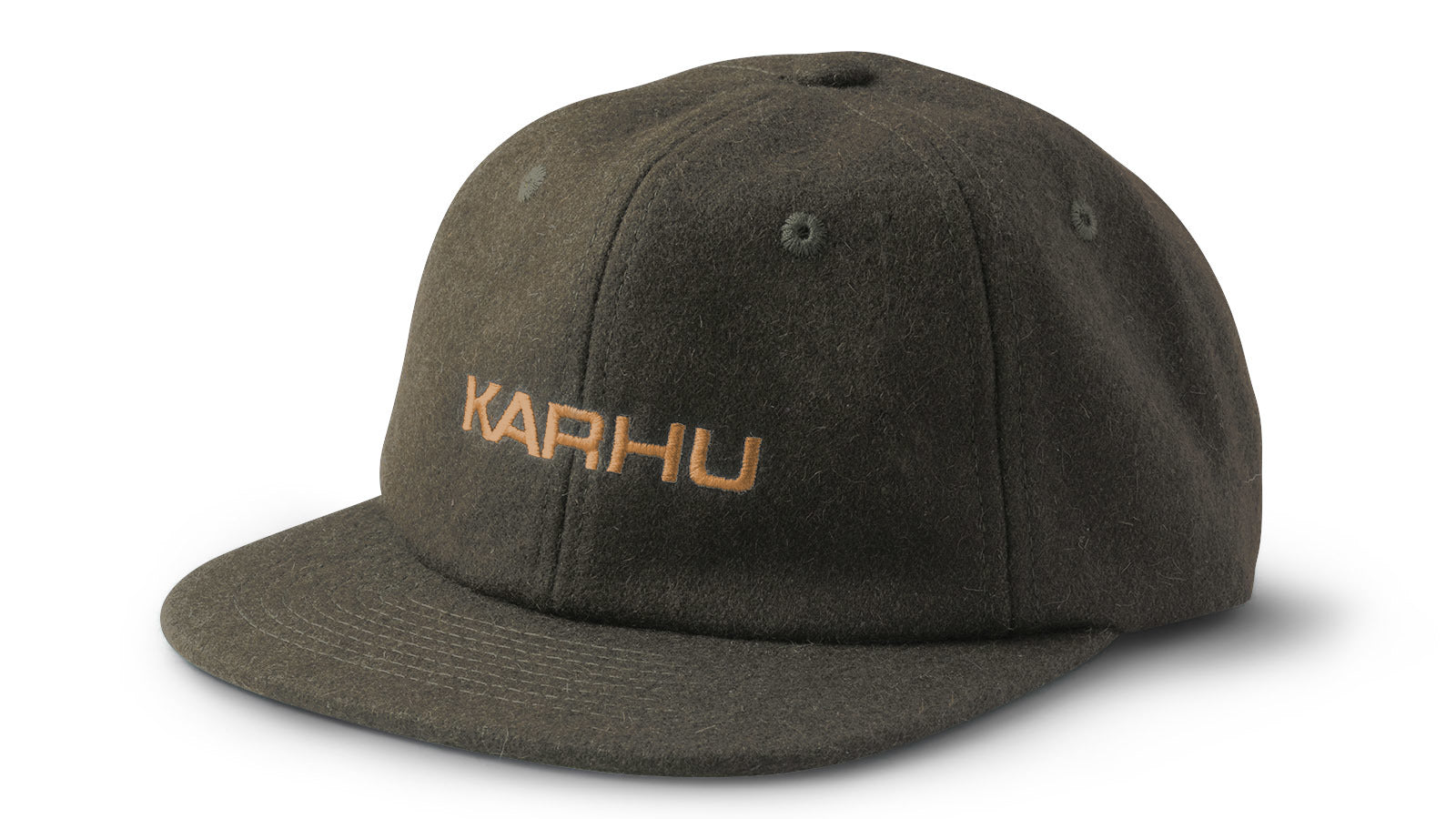 KARHU Logo Cap - Dark Olive & Brown Sugar Adjustable Baseball Hat for Men & Women | Outdoor, Running, Hiking, Casual Wear