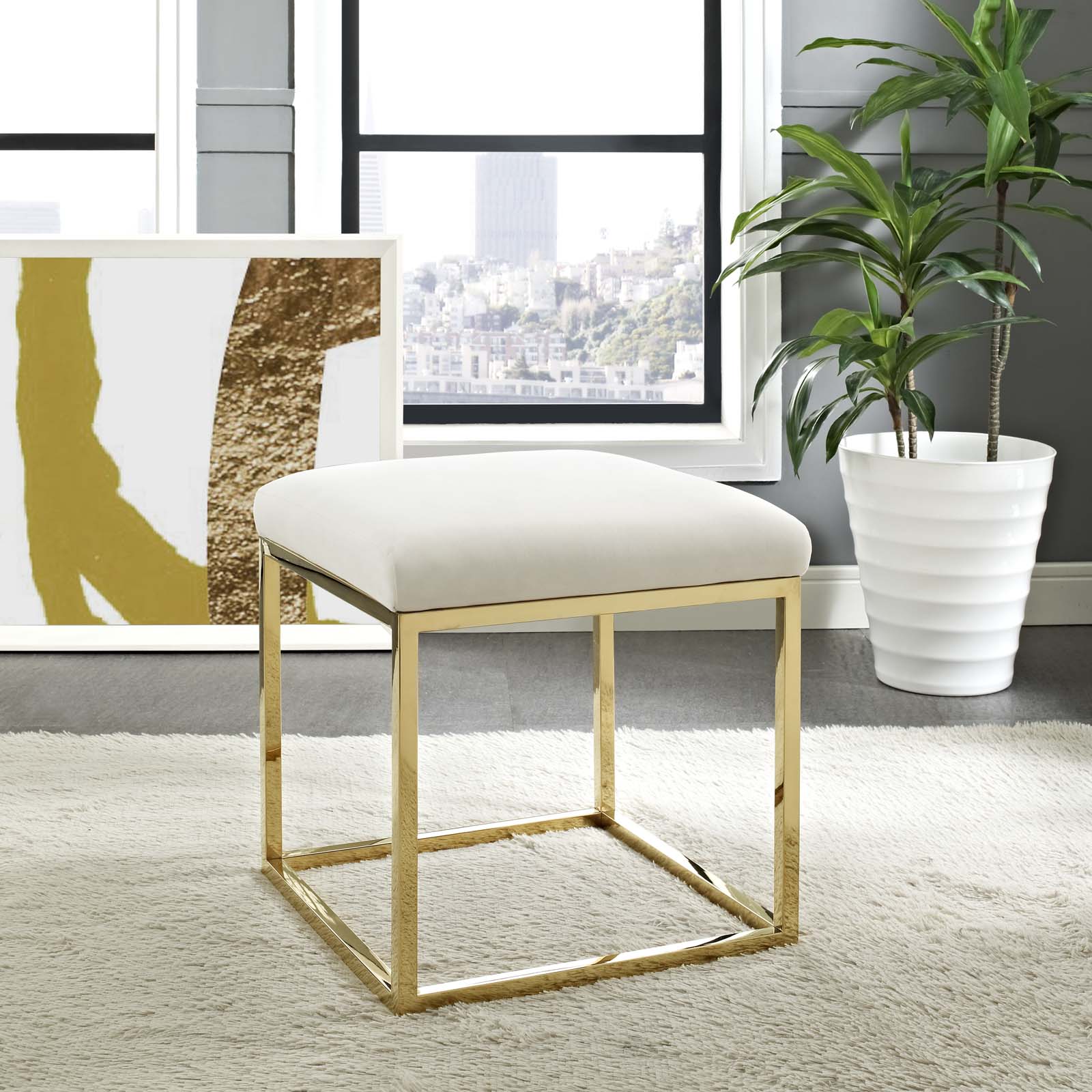 Stylish and Comfortable Anticipate Ottoman - Perfect for Living Room, Bedroom, or Office - Extra Seating and Footrest