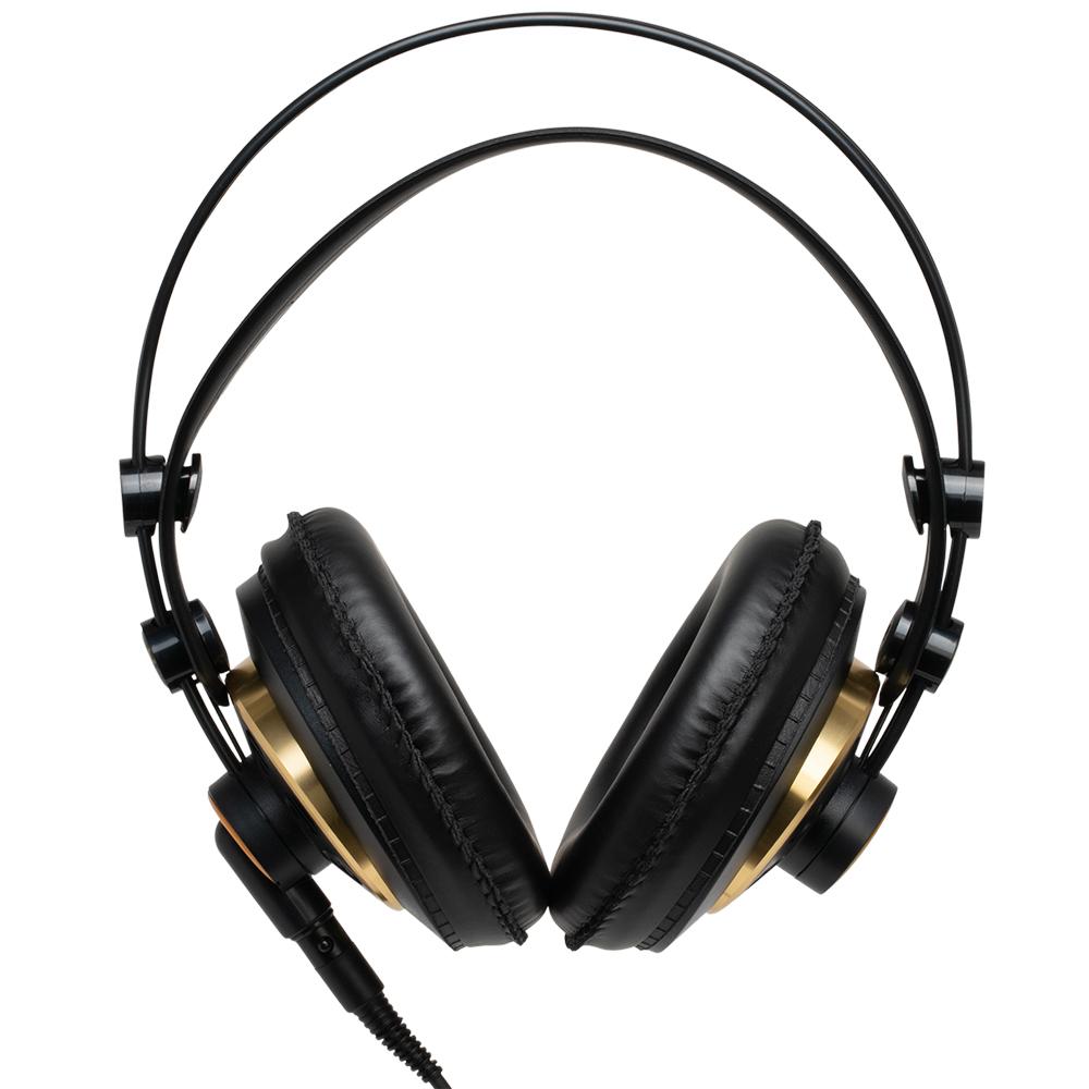 AKG K240 Studio Professional Over-Ear Headphones with Warranty Bundle - Perfect for Recording, Mixing & Music Production
