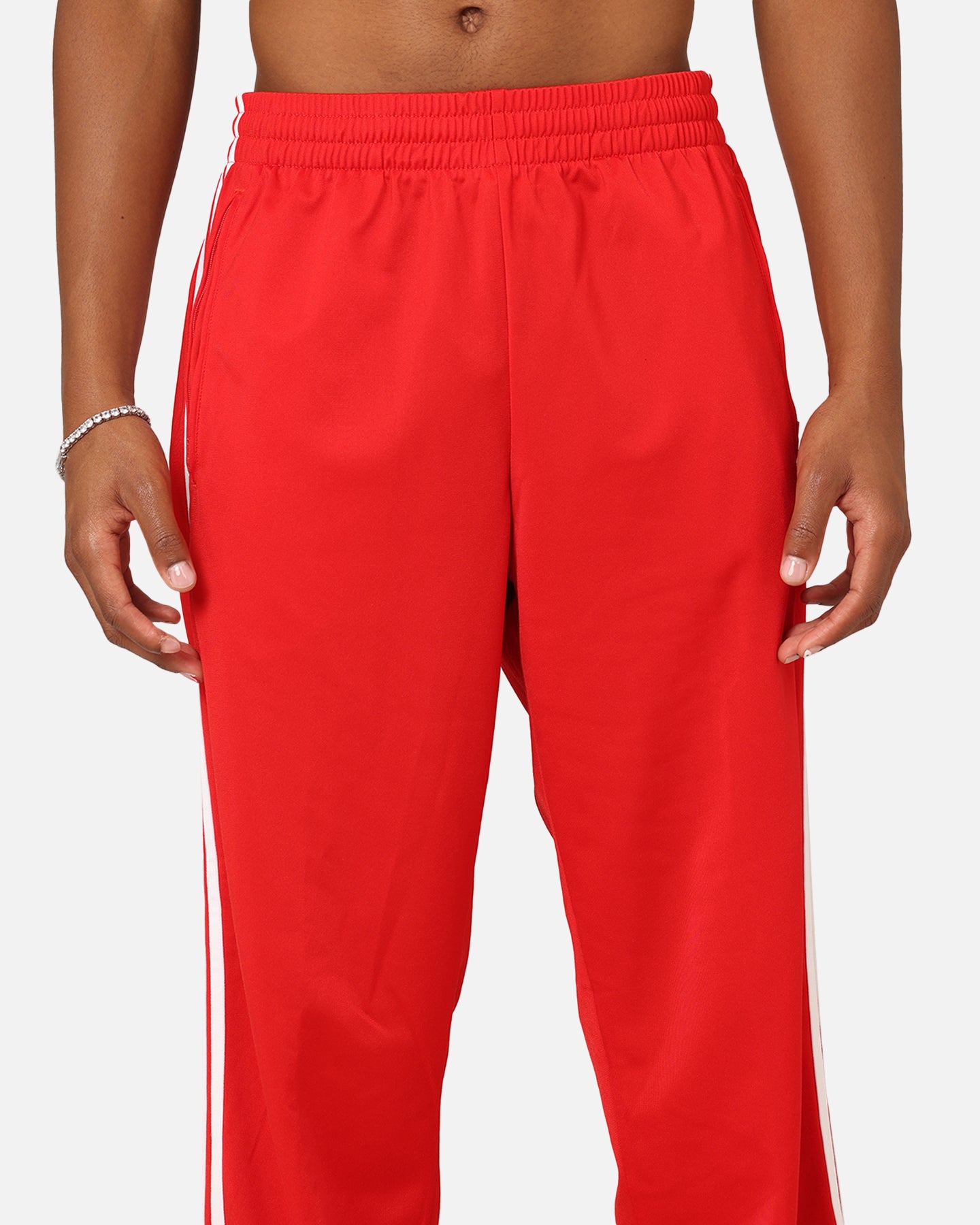 Adidas Adicolor Classics Firebird Track Pants - Better Scarlet/White - Men's Athletic Joggers for Running, Gym & Casual Wear