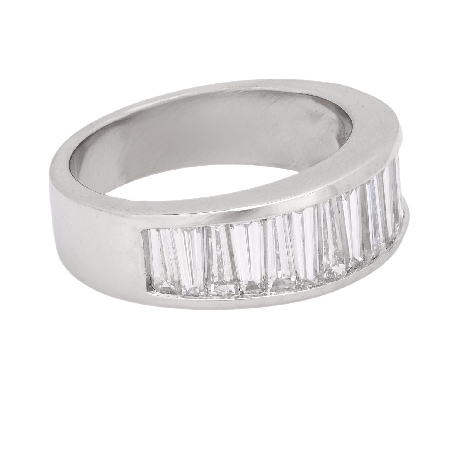 Platinum Diamond Half Band Ring for Women - Elegant Wedding & Anniversary Jewelry Gift - Perfect for Engagements, Proposals & Special Occasions