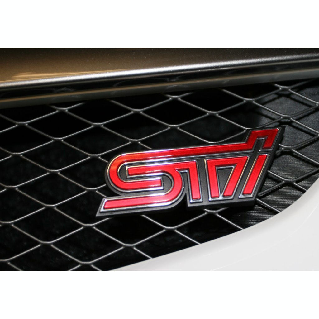 STI Grille Badge for Subaru WRX STI 2008-2014 | High-Quality Front Grill Emblem | Perfect for Car Enthusiasts & Auto Upgrades