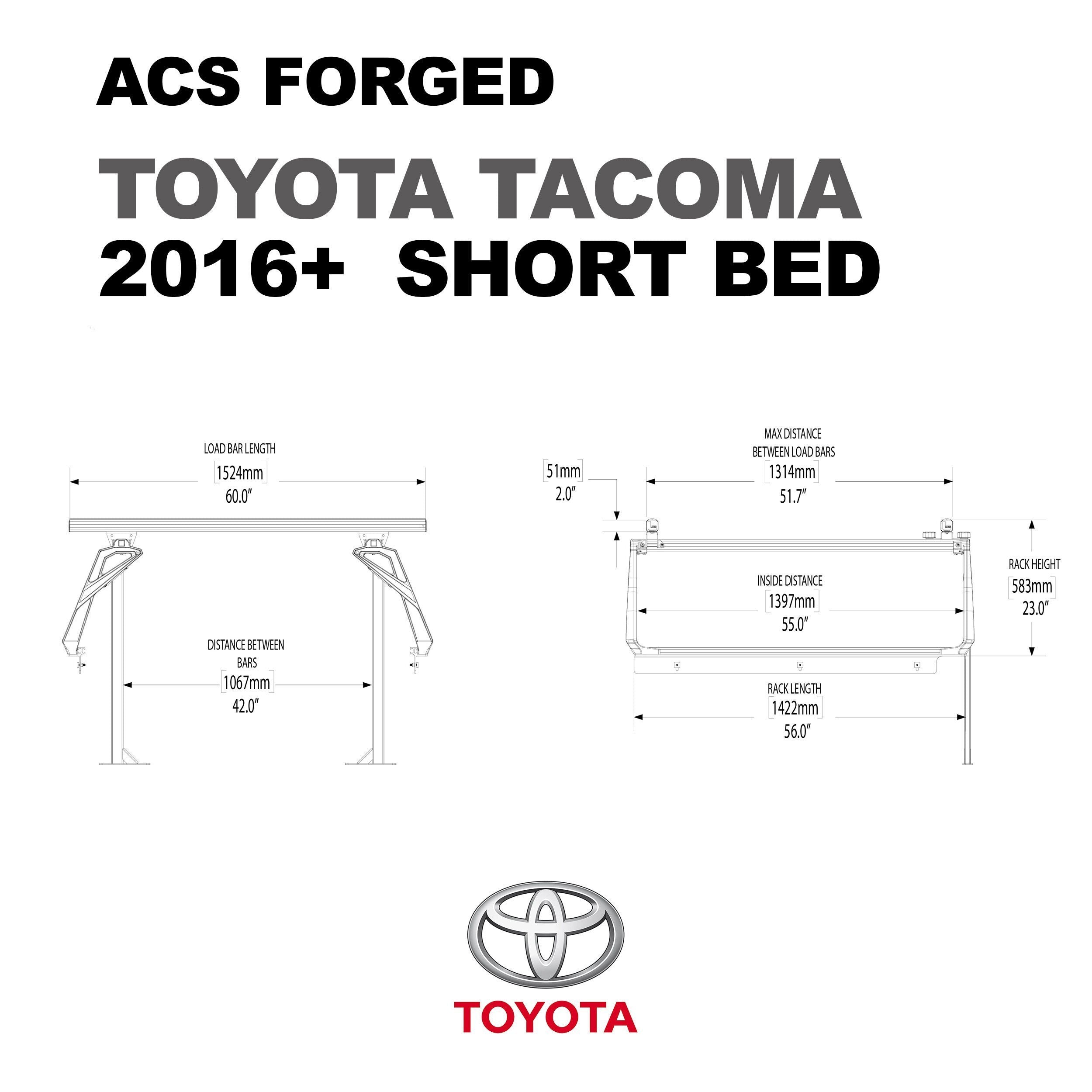 16 20 Toyota Tacoma ACS Forged Wheels - Premium Alloy Rims for Off-Road & Street Performance - Perfect for Truck Upgrades & Custom Builds