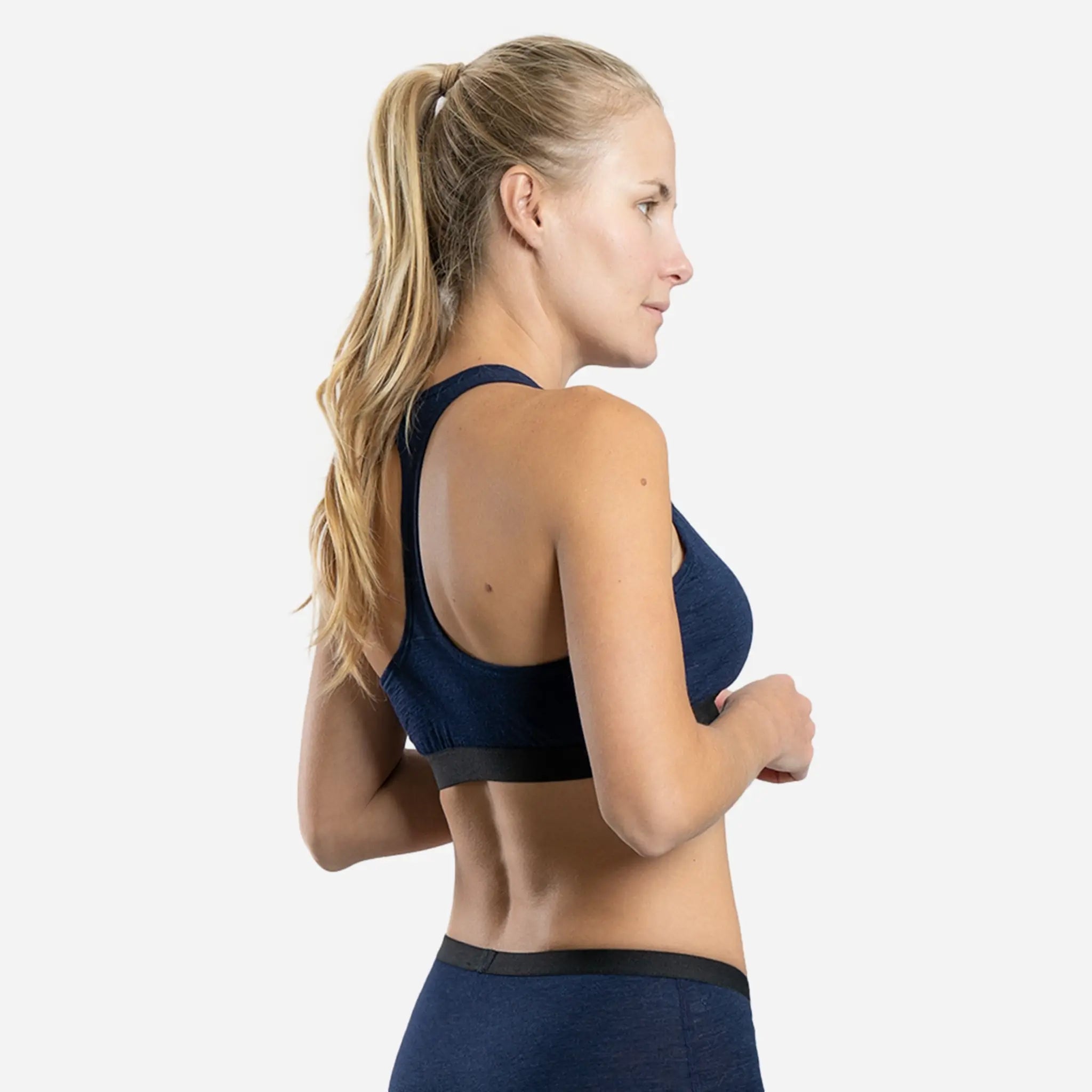 Ultralight Women's Alpaca Wool Sports Bra - 160 GSM - Perfect for Yoga, Running & Outdoor Activities