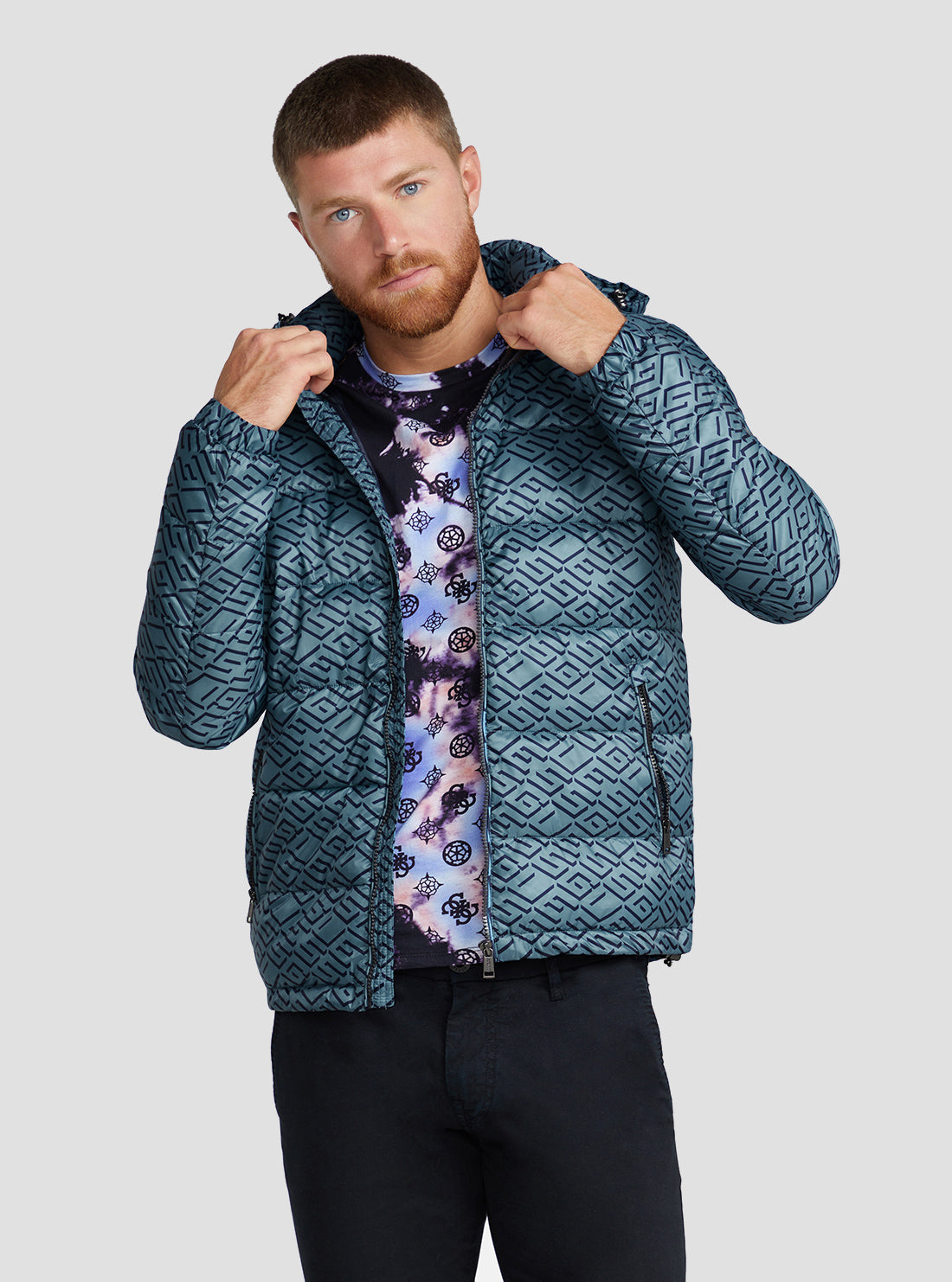 Eco Blue Logo Super Light Puffer Jacket - Waterproof Winter Coat for Men & Women - Perfect for Outdoor Activities, Hiking, and Cold Weather Fashion