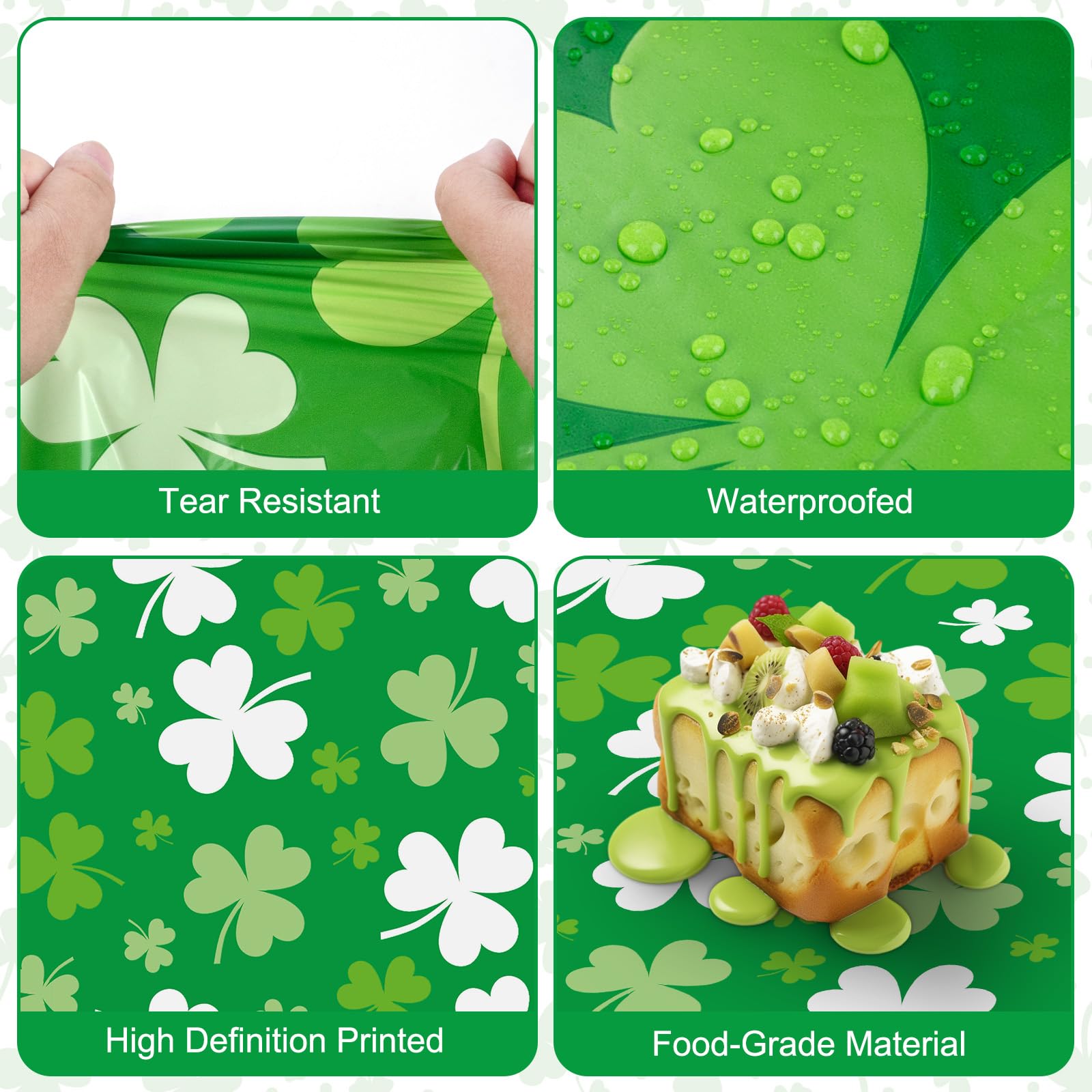 2 Pack St Patrick's Day Plastic Tablecloths - 108