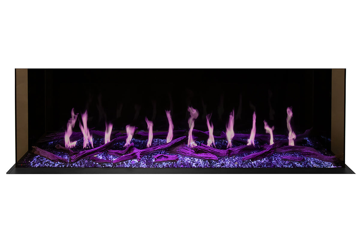 Modern Flames Orion Multi 120 Heliovision Virtual Multi-View Built-In Electric Fireplace - Perfect for Living Rooms, Bedrooms & Home Theaters