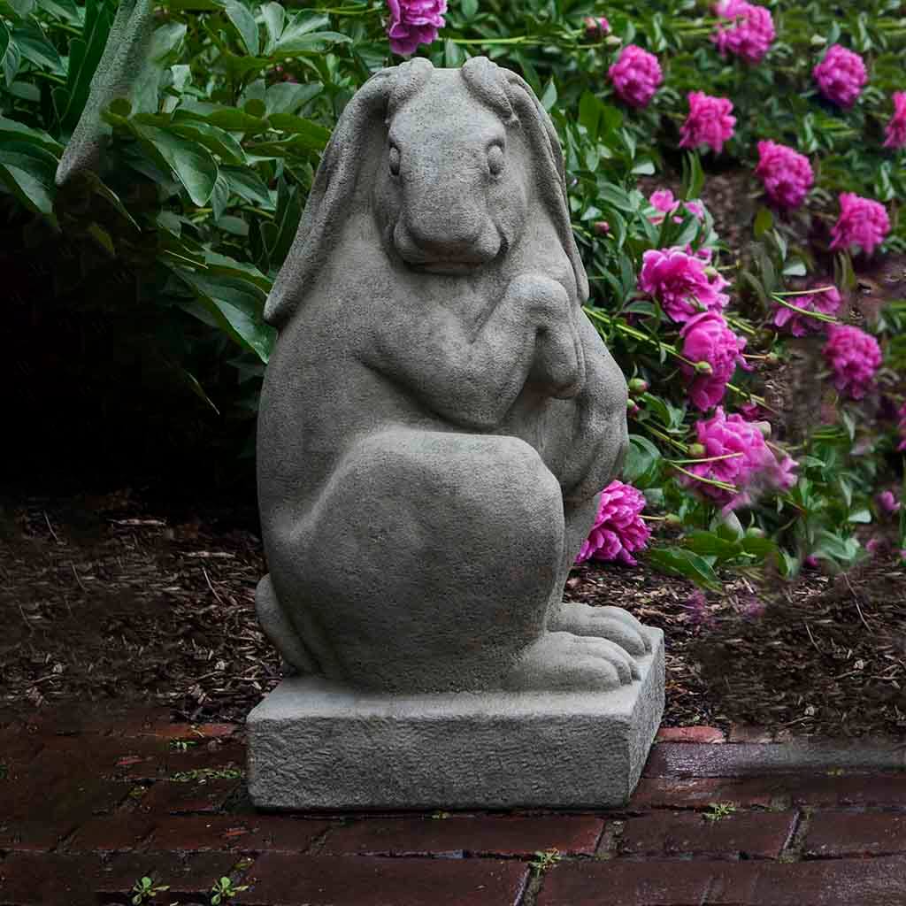 Campania International Newport Rabbit Facing Right Statue - Outdoor Garden Decor, Patio Ornament, Home Decoration for Yard, Lawn & Porch