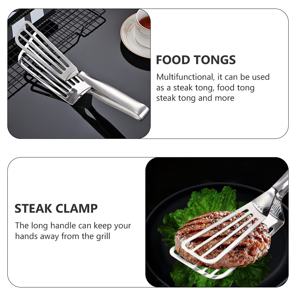 Premium Stainless Steel Fish Spatula & Turner - Heavy Duty Metal Cooking Tongs for Grilling, Flipping Pancakes, Cast Iron Skillet - Perfect for BBQ, Buffet Serving & Professional Kitchen Use