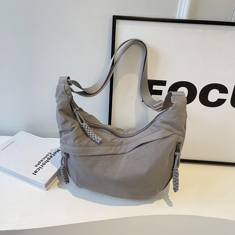 Stylish Nylon Crescent Crossbody Bag for Women - Lightweight Shoulder Tote & Sling Purse - Perfect for Outdoor Travel, Shopping, and Daily Use