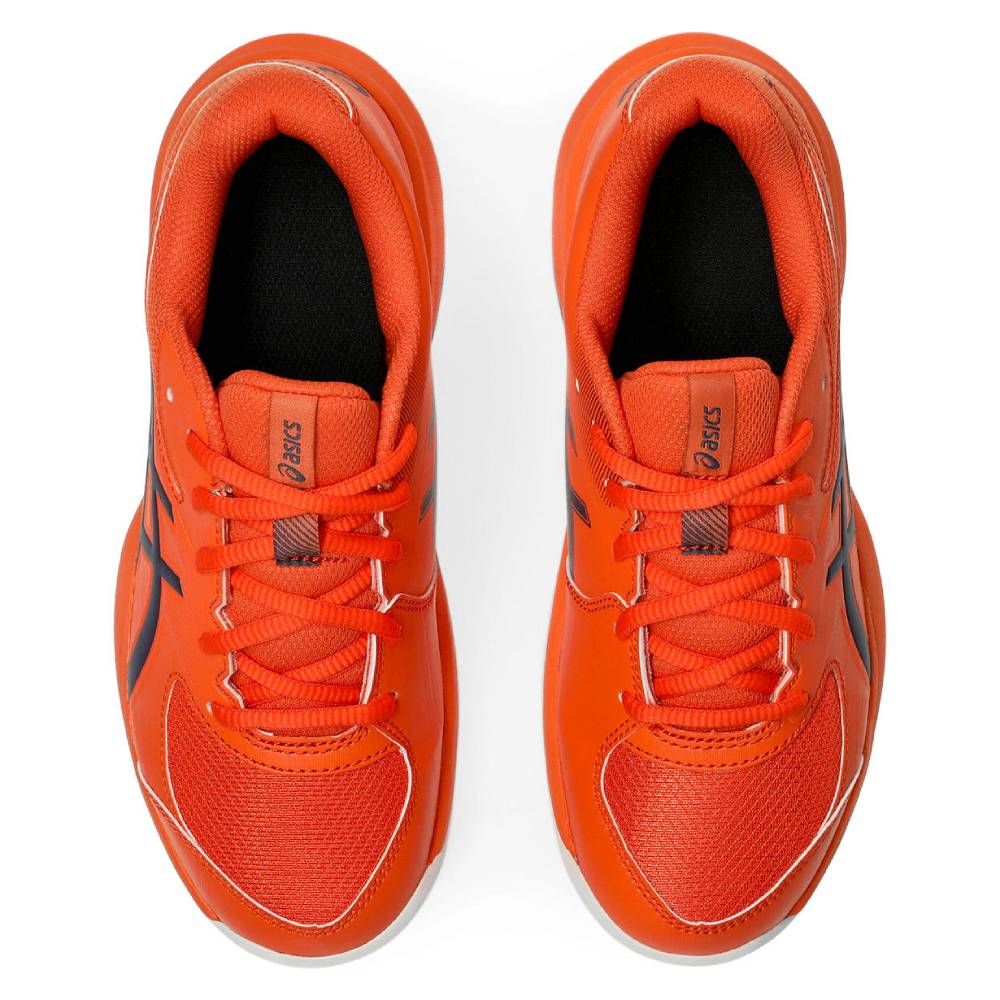 ASICS Gel-Game GS Junior Tennis Shoes for Kids - Nova Orange/Indigo Fog | Lightweight & Supportive Court Sneakers for Junior Players | Perfect for Tennis Training & School Sports