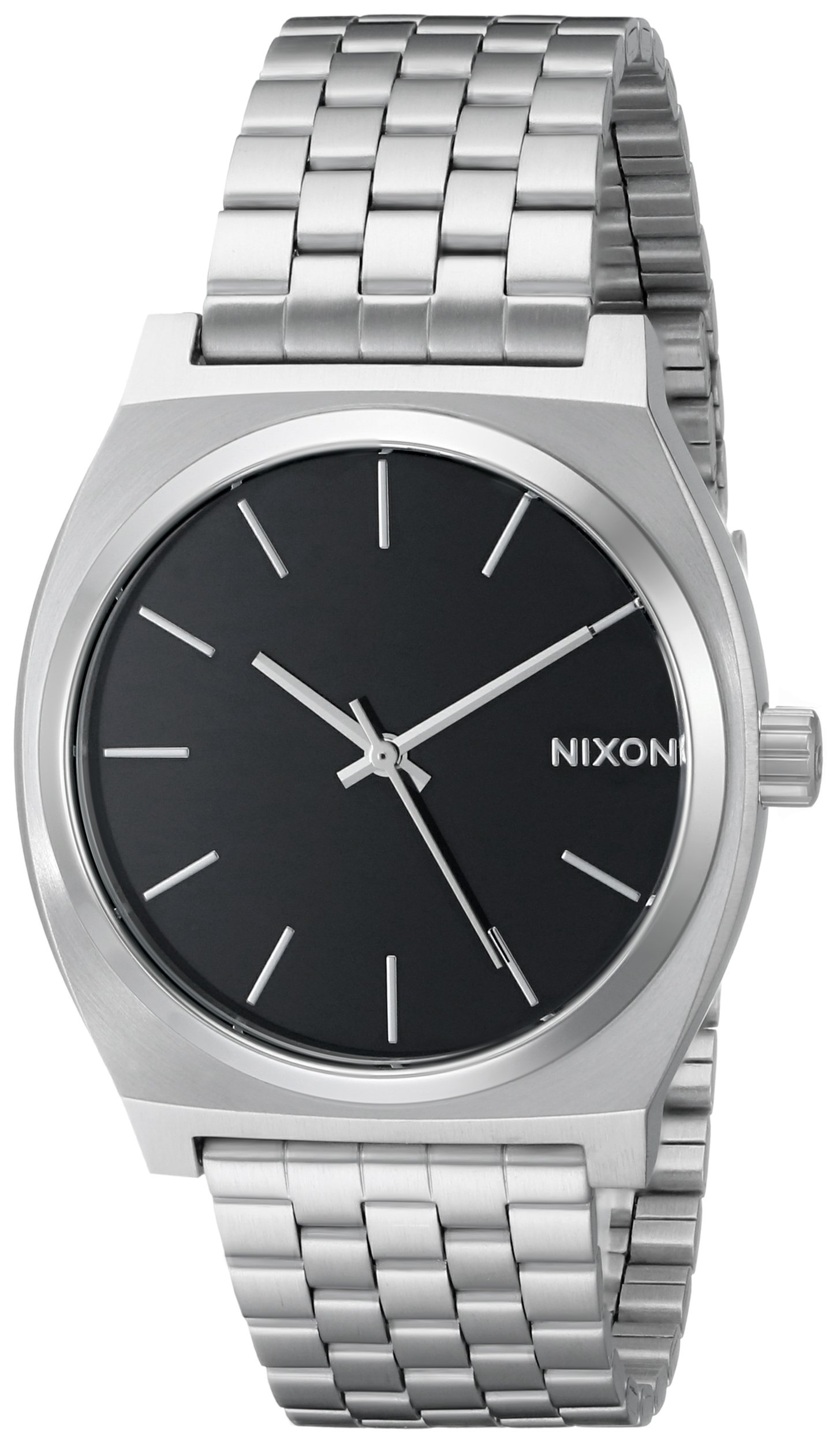 NIXON Time Teller A045 37mm Stainless Steel Watch - 100m Water Resistant, Date Display, Casual & Sporty Style - Perfect for Swimming, Diving & Everyday Wear