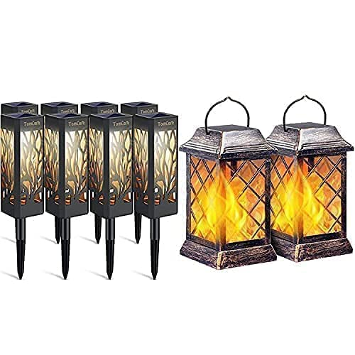 TomCare Solar Lights Outdoor - Upgraded Bright Solar Pathway Lights for Garden, Lawn, Patio, Yard & Walkway | Waterproof & Weather Resistant for Year-Round Use | Perfect for Landscape Lighting, Driveway Markers & Backyard Decor