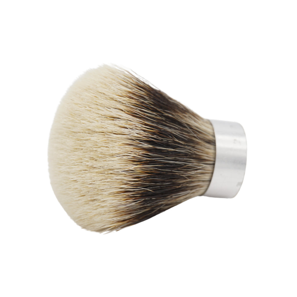 Premium 26mm Shavemac Silvertip 2-Band Badger Hair Shaving Brush Knot - Fan Shape for Wet Shaving & Beard Care - Perfect for Barbershop, Home Grooming & Luxury Shaving Kits