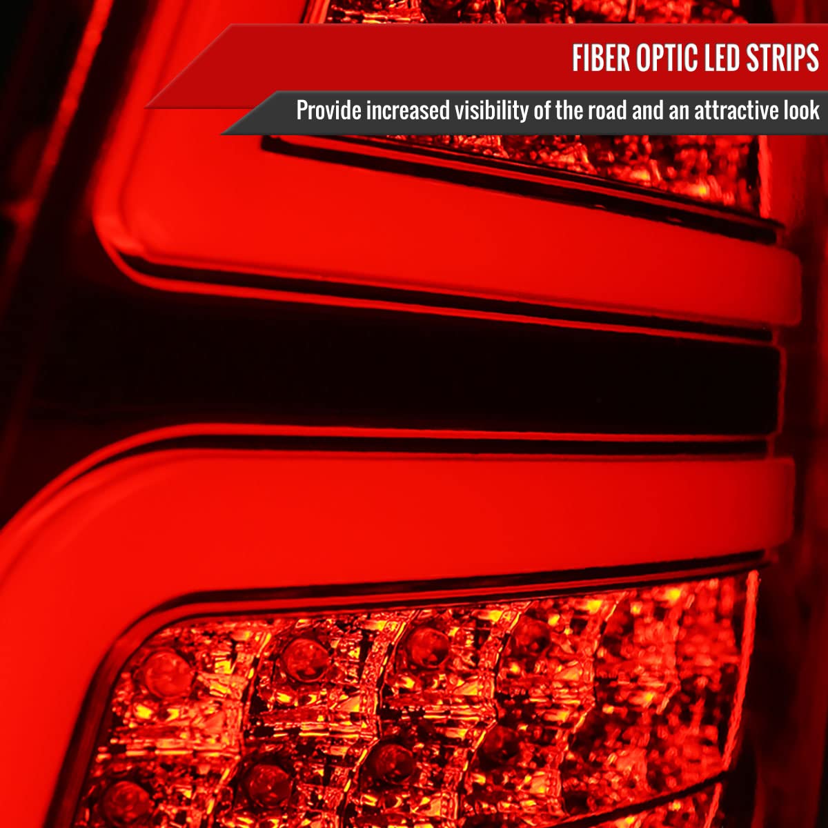 2006-2011 Car Model LED Tail Lights - Red Clear Full LED Brake Lamps for Enhanced Visibility & Style | Perfect for Night Driving & Custom Car Upgrades