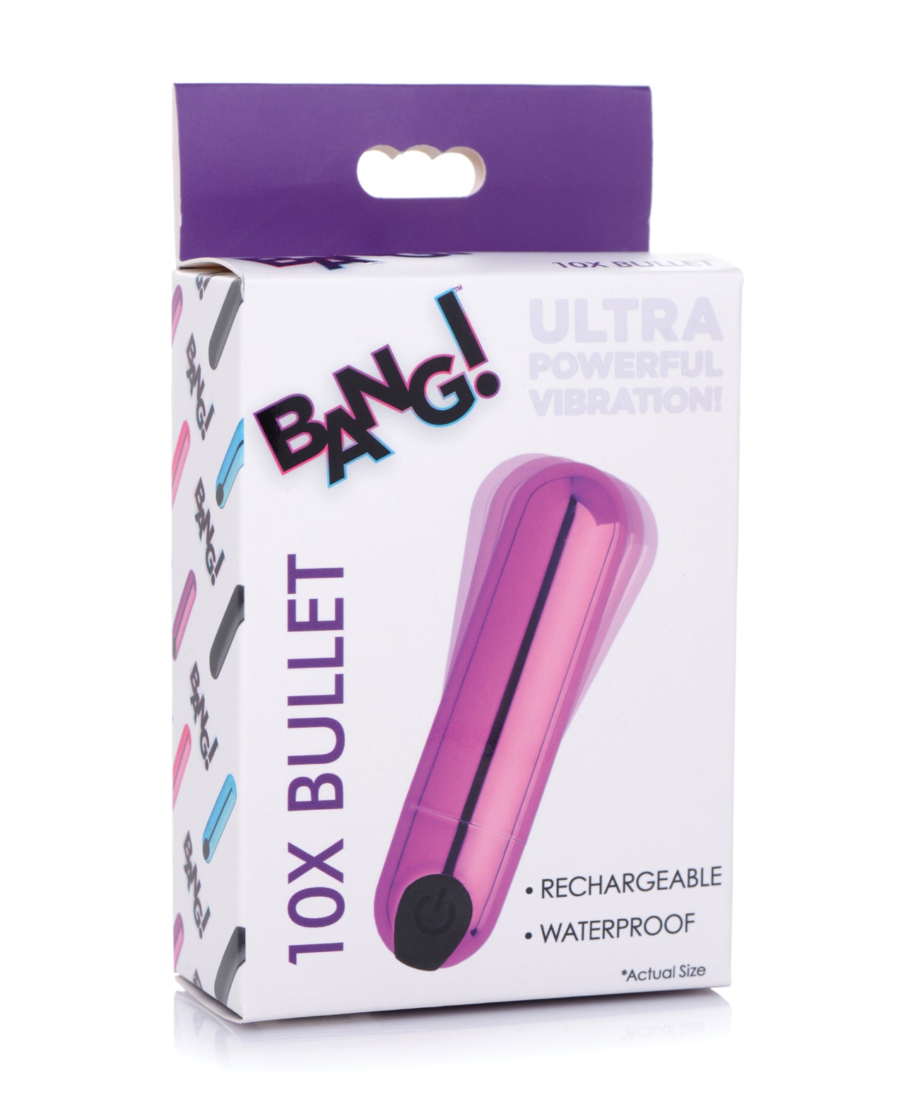 10X Powerful Rechargeable Purple Bullet Vibrator - Ultra Quiet & Waterproof for Sensual Pleasure - Perfect for Couples Play & Solo Use