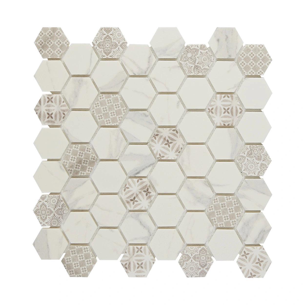 Premium Hexagon Mosaic Glass Tiles - Waterproof & Scratch-Resistant for Kitchen Backsplash, Bathroom Wall, and Pool Designs | Elegant Home Decor