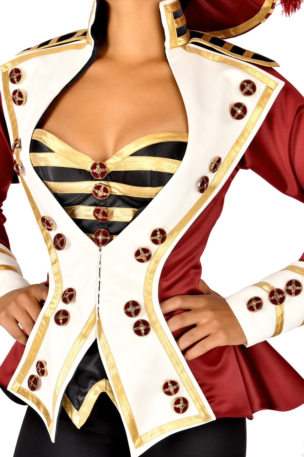 Stylish Mademoiselle Corsairs Jacket for Women - Vintage Pirate-Inspired Fashion Coat | Perfect for Cosplay, Halloween, and Themed Parties