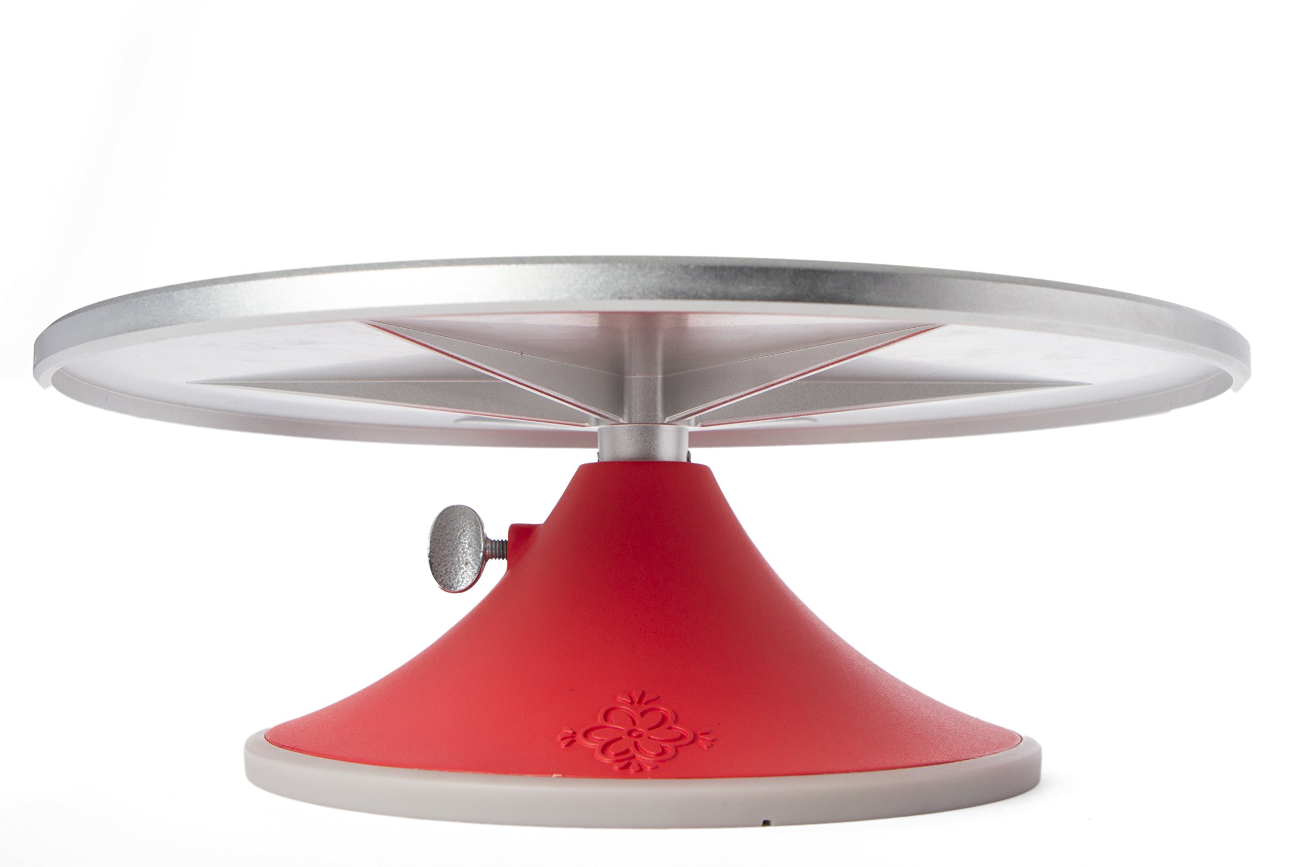 Professional Cake Turntable Stand for Baking & Decorating - 360° Rotating with Brake/Stop Function - Perfect for Cake Artists, Home Bakers & DIY Dessert Decorating