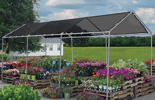 18' x 24' Black HD Mesh Tarp Net - Sun Shade Fence Screen for Patio, Canopy, Garden, and Outdoor Protection | UV Resistant & Durable Cover