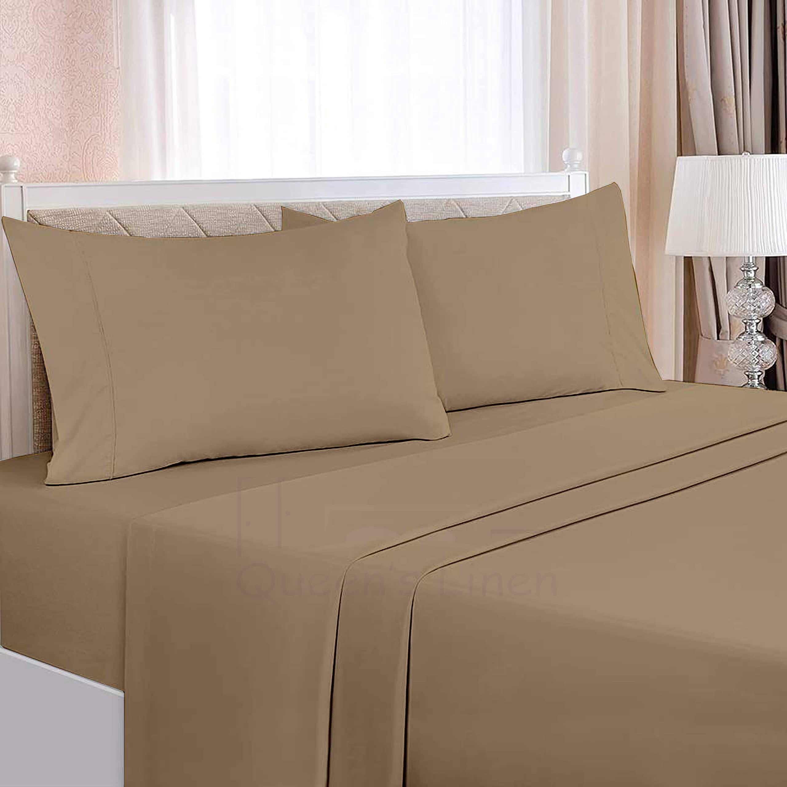 Premium Twin XL Sheet Set - 4 Piece Soft 400 Thread Count Sateen Bedding - 100% Egyptian Cotton with 15