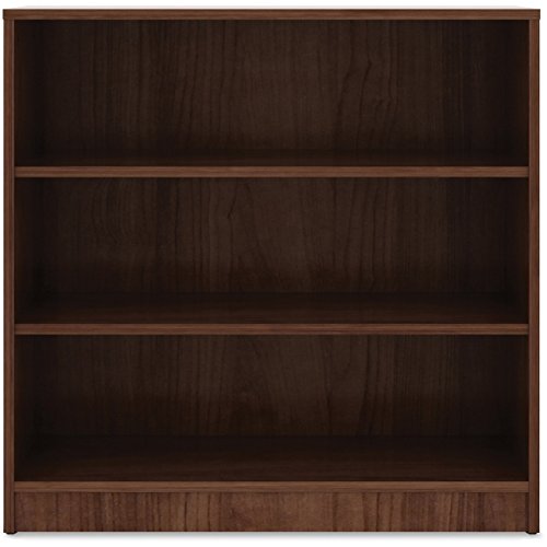 Modern 3-Shelf Bookcase in Walnut Finish - Stylish Storage for Home Office, Living Room & Bedroom - Perfect for Organizing Books, Decor & Essentials