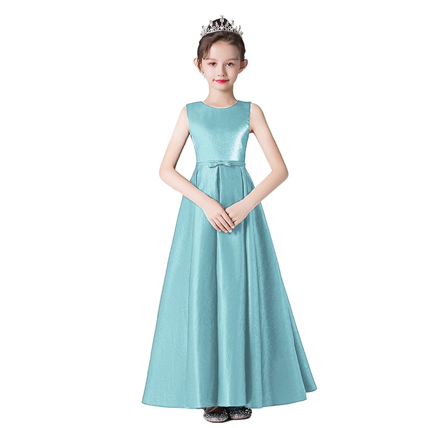 Elegant Christmas Dress for Girls - Long Sleeve Formal Gown for Banquet, Concert, Wedding & Party | Holiday Celebration & Special Occasions