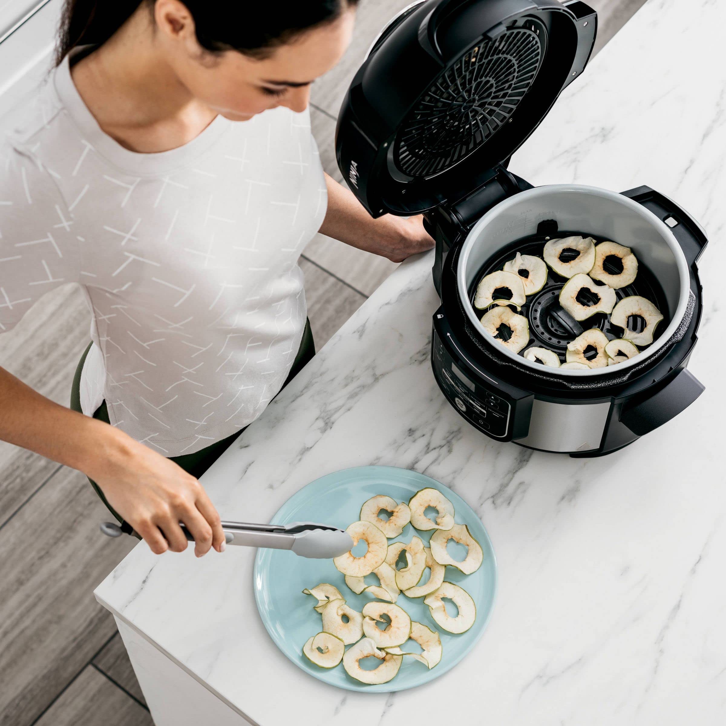 Ninja Foodi FD101 10-in-1 5-Quart Digital Pressure Cooker & Air Fryer Combo | Stainless Steel | Renewed | Perfect for Quick Meals, Healthy Frying & Family Cooking