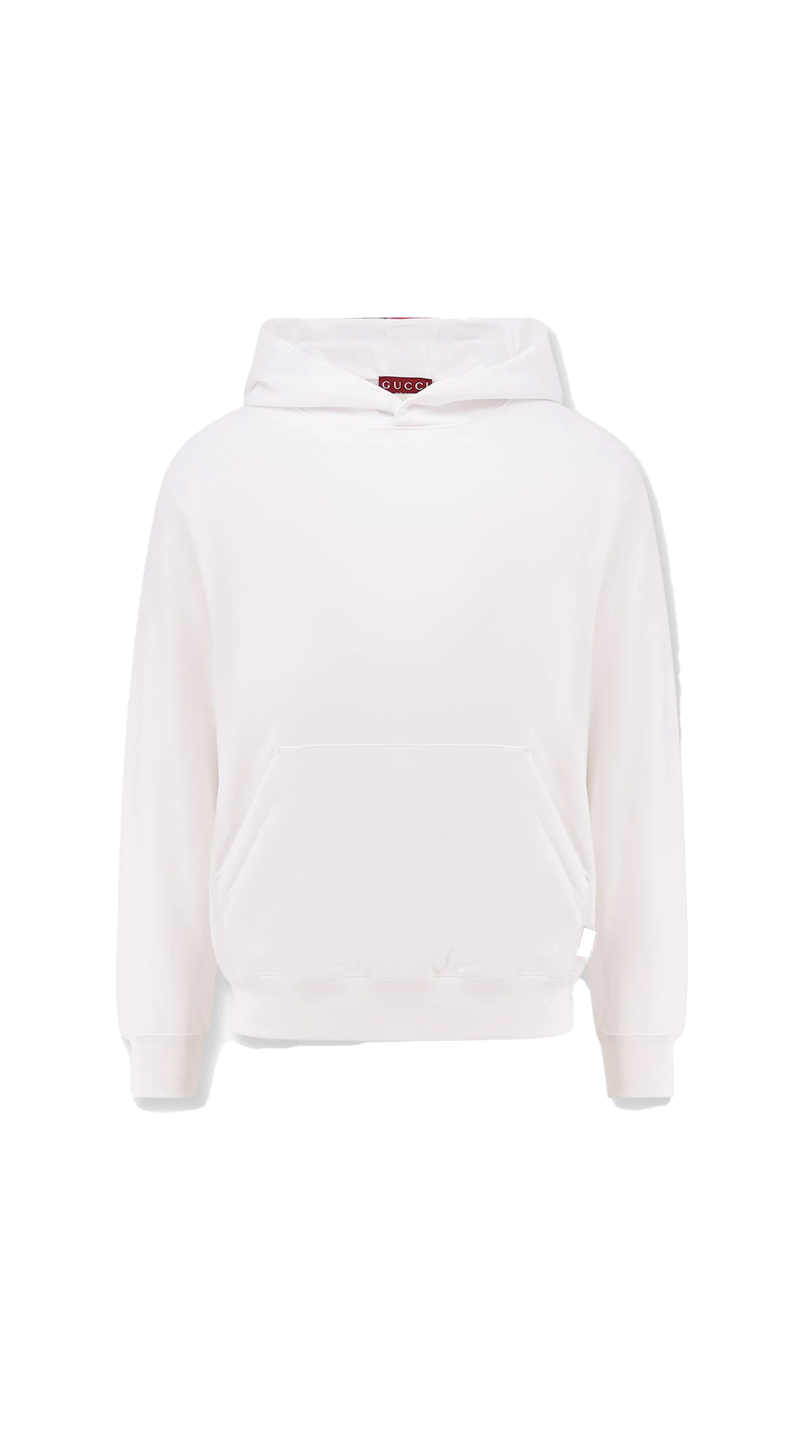 Soft Cotton Jersey Sweatshirt with Web Design - White | Comfortable Casual Wear for Men & Women | Perfect for Everyday Outfits, Lounge Wear and Light Exercise
