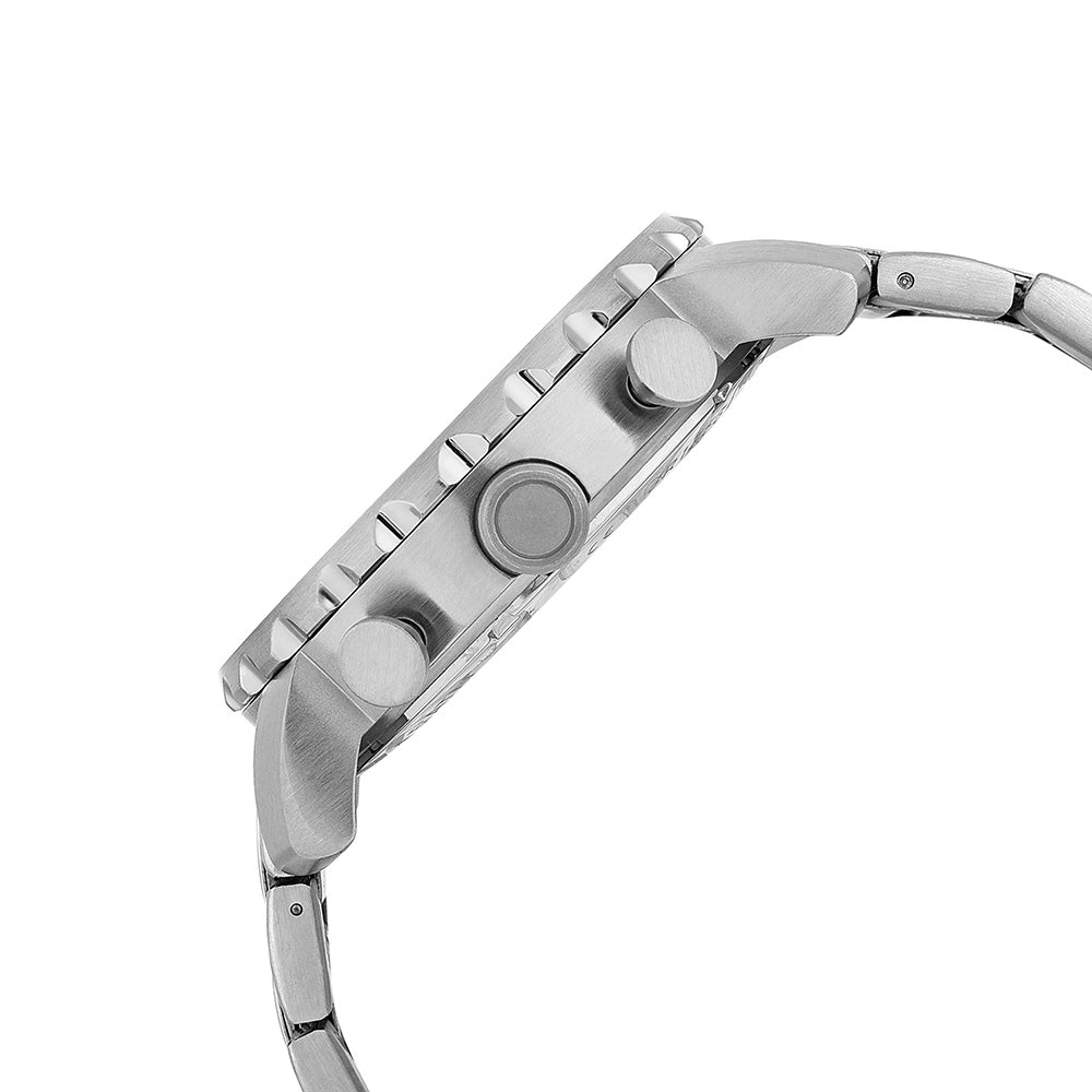 Fossil Nate JR1353 Multi-Function Stainless Steel Watch for Men - Waterproof, Chronograph, Date Display - Perfect for Casual, Business & Outdoor Activities