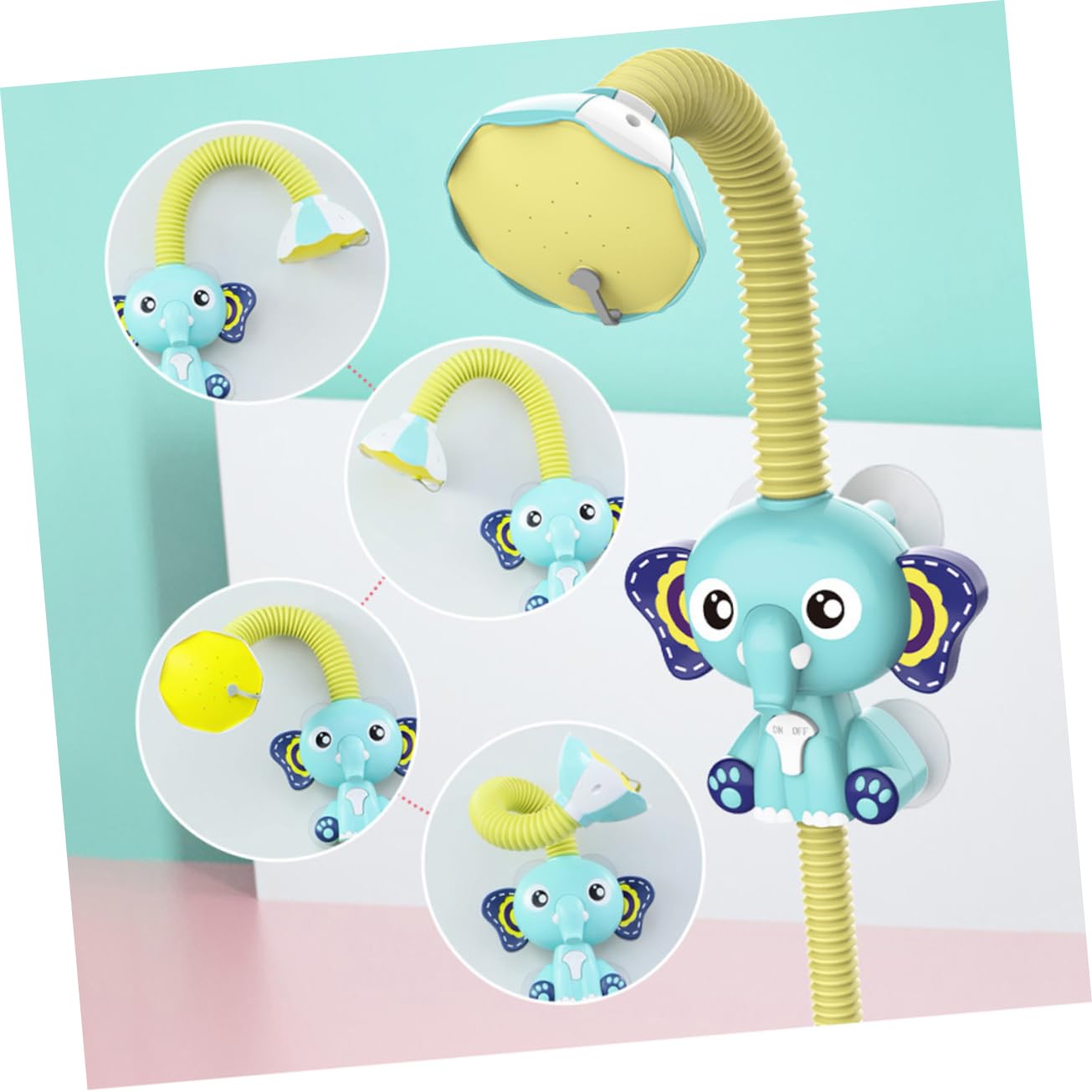 Electric Bathtub Fountain Toy - Fun Shower & Bath Time Toys for Kids, Green - Perfect for Toddler Bath Time, Sensory Play & Water Activities