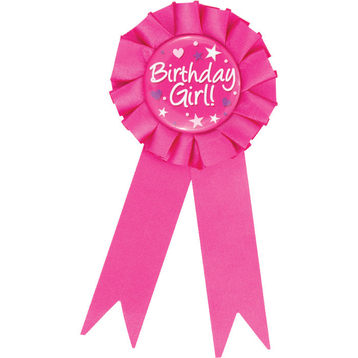 12 Pack Bulk Birthday Girl Award Ribbons - Perfect for Party Favors, School Events & Celebration Prizes