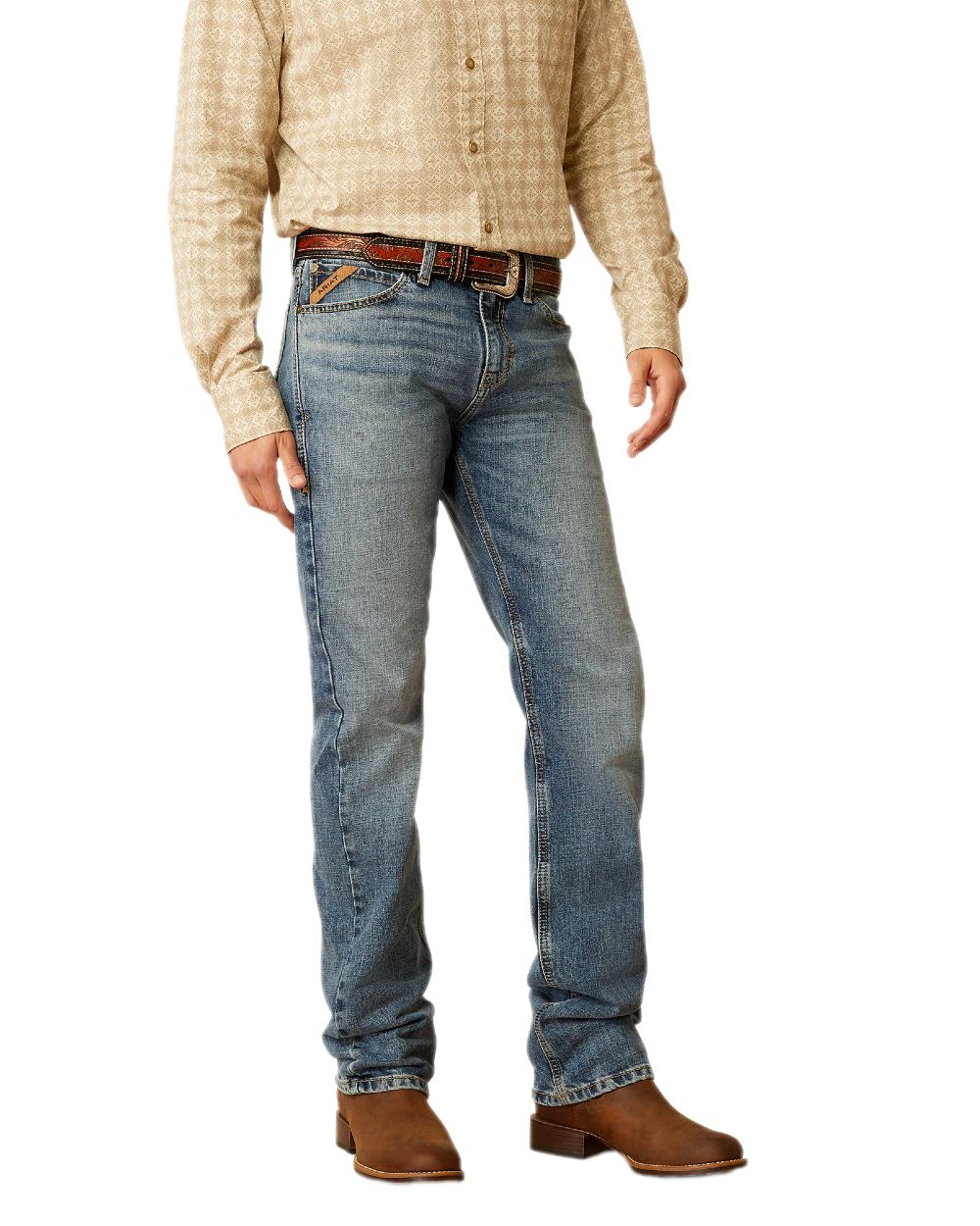 Ariat Men's Modern Brickell Slim Fit Jeans - Comfortable & Durable Denim for Work, Casual Wear & Outdoor Activities
